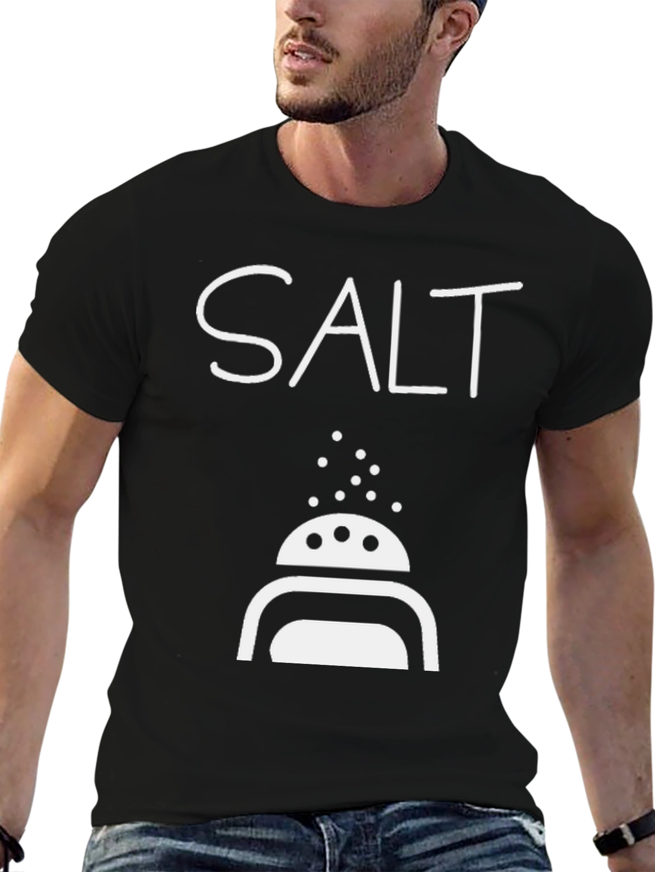 Salty Humor T-Shirt - Salt Shaker Graphic Tee - 6