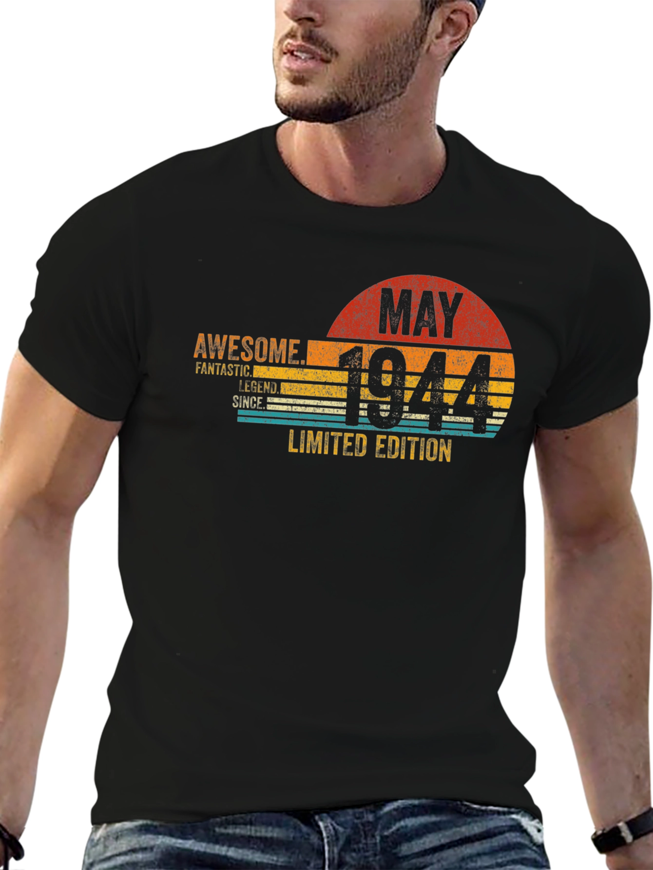 Black Awesome May 1944 Limited Edition T-Shirt view 6