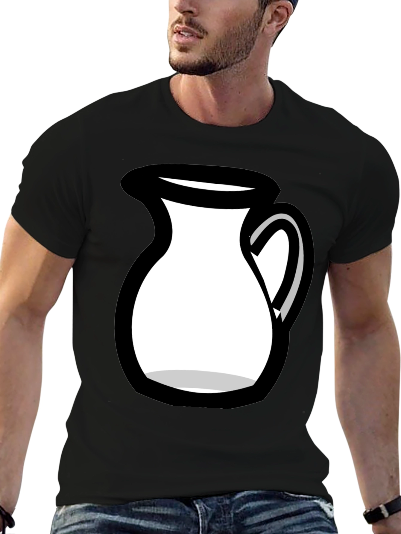 Black Milk Pitcher Graphic Tee - Unique Design view 6