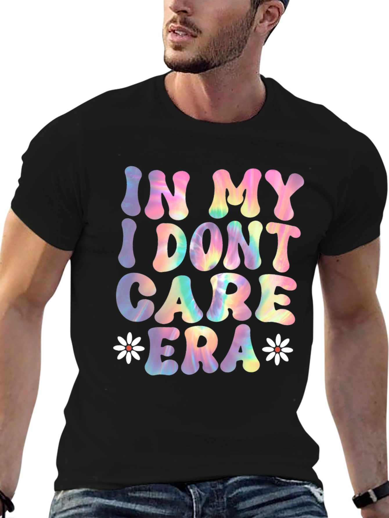 Black In My I Don't Care Era Tee view 6