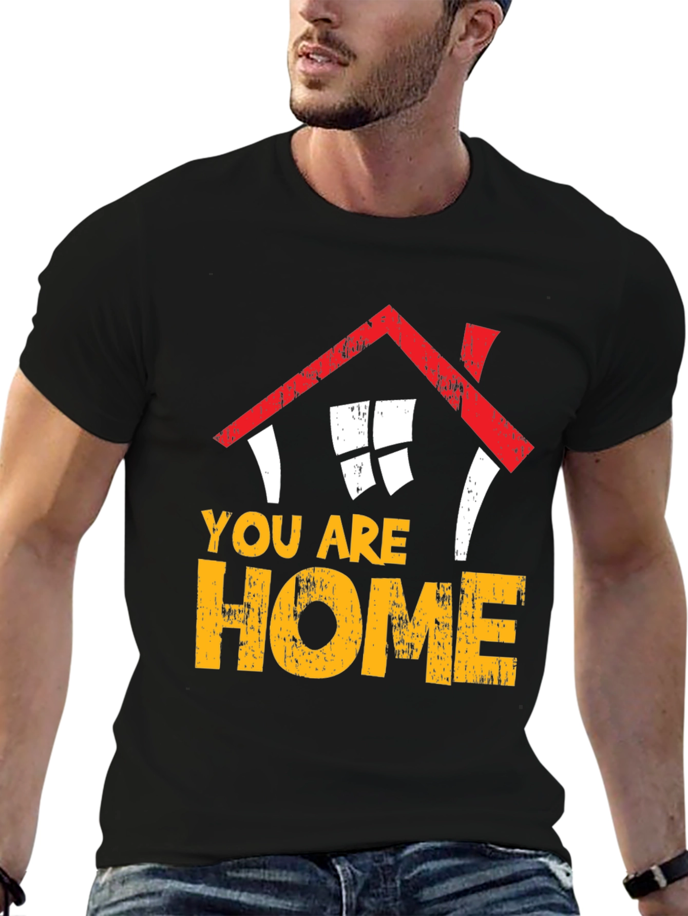 Black You Are Home Graphic Tee view 6