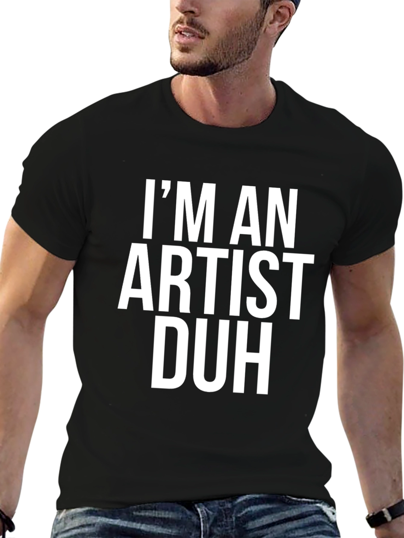 Black Artist Graphic Tee - I'm An Artist Duh view 6