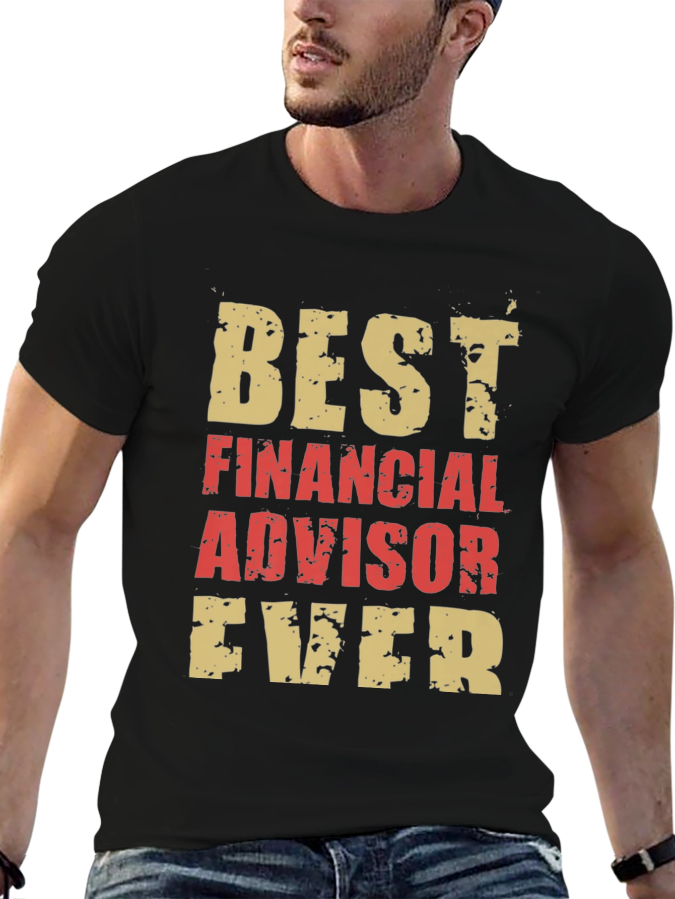 Black Best Financial Advisor Ever T-Shirt view 6