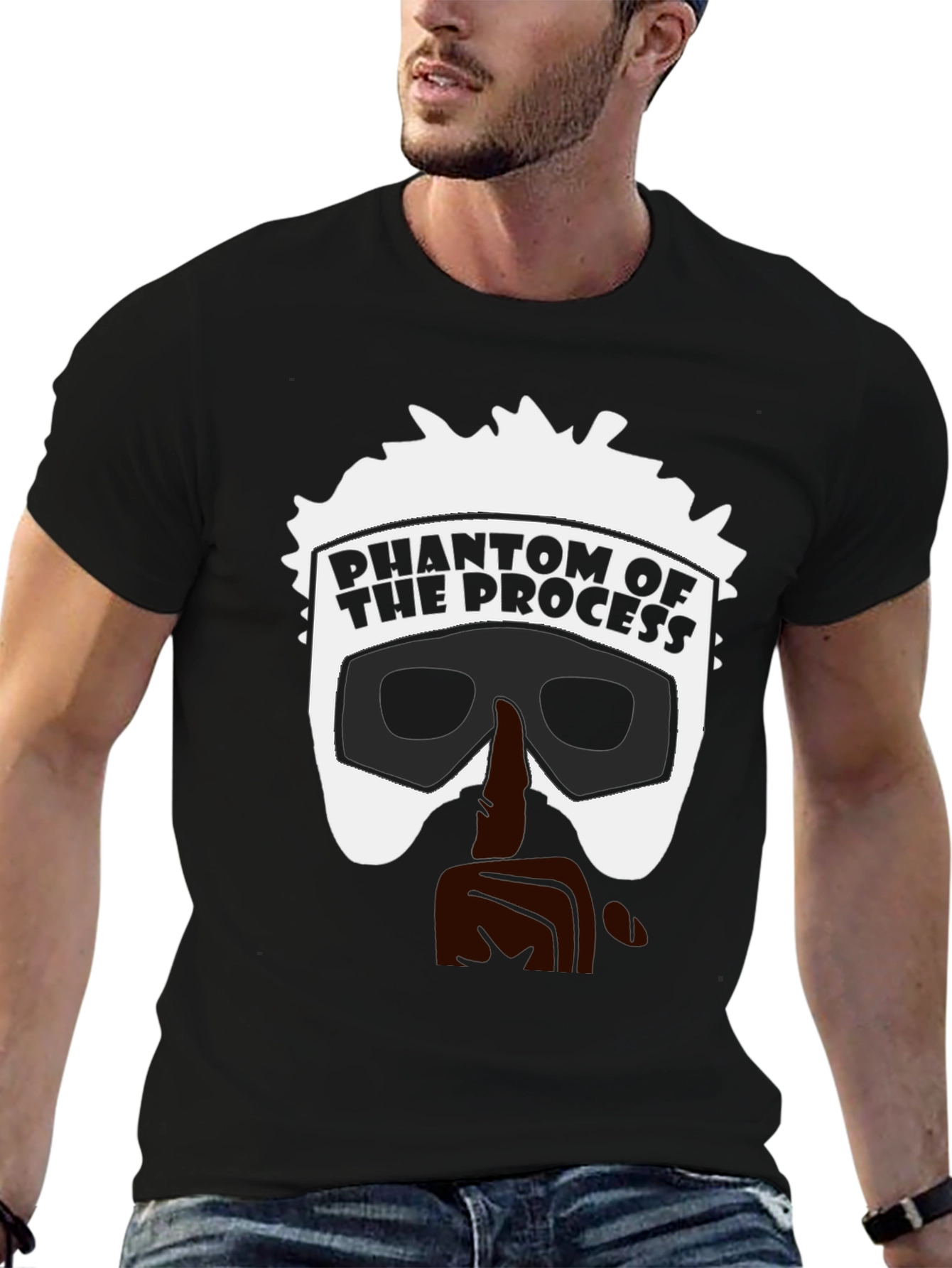 Black Phantom of the Process Black T-Shirt view 6