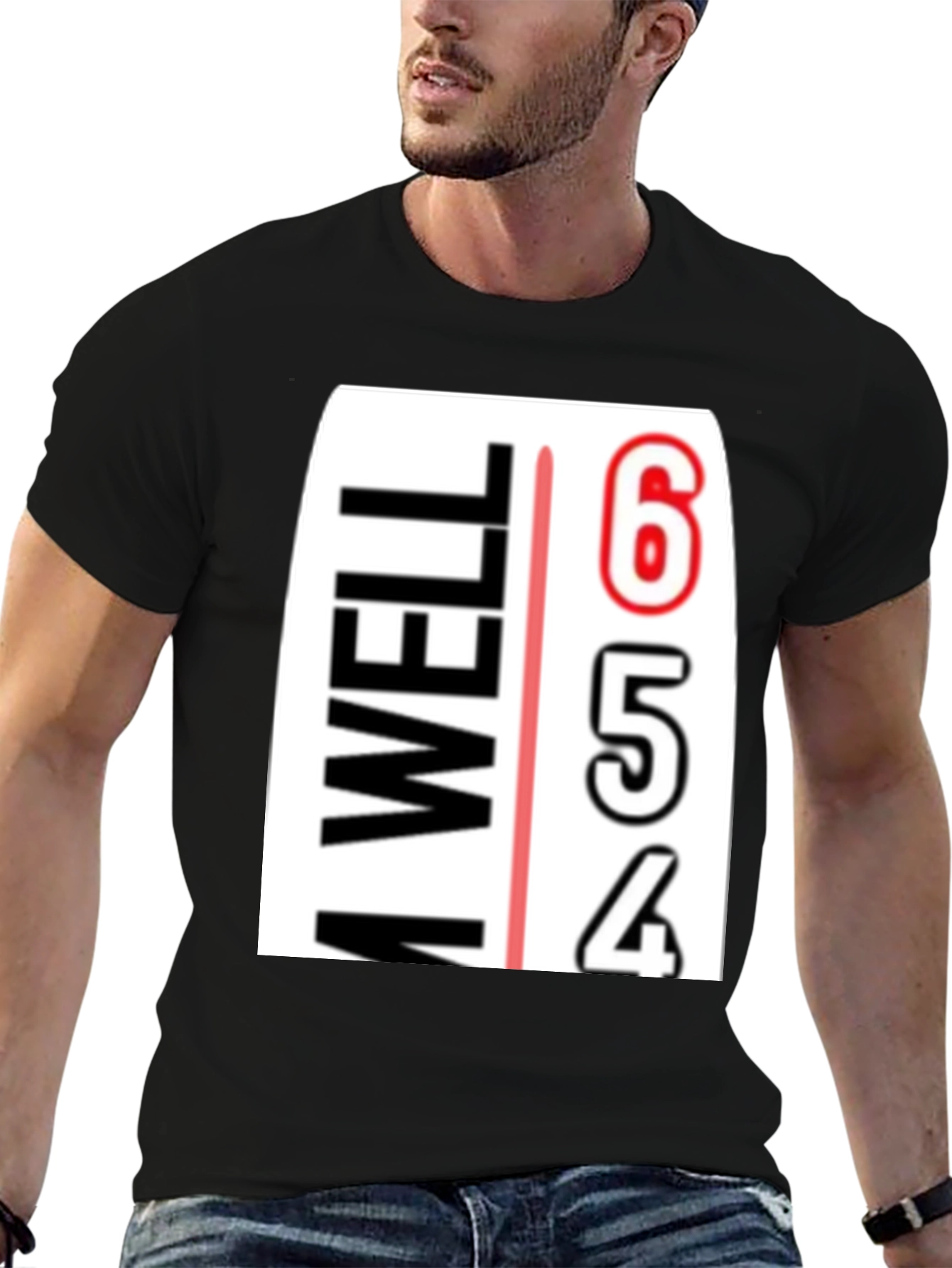 Black I'm Well Countdown T-Shirt - Funny Graphic Tee view 6