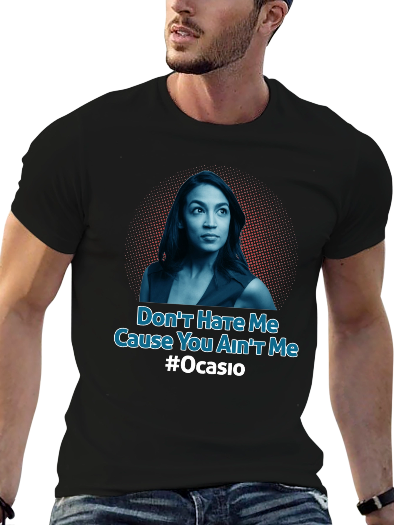 Black Don't Hate Me AOC T-Shirt view 6