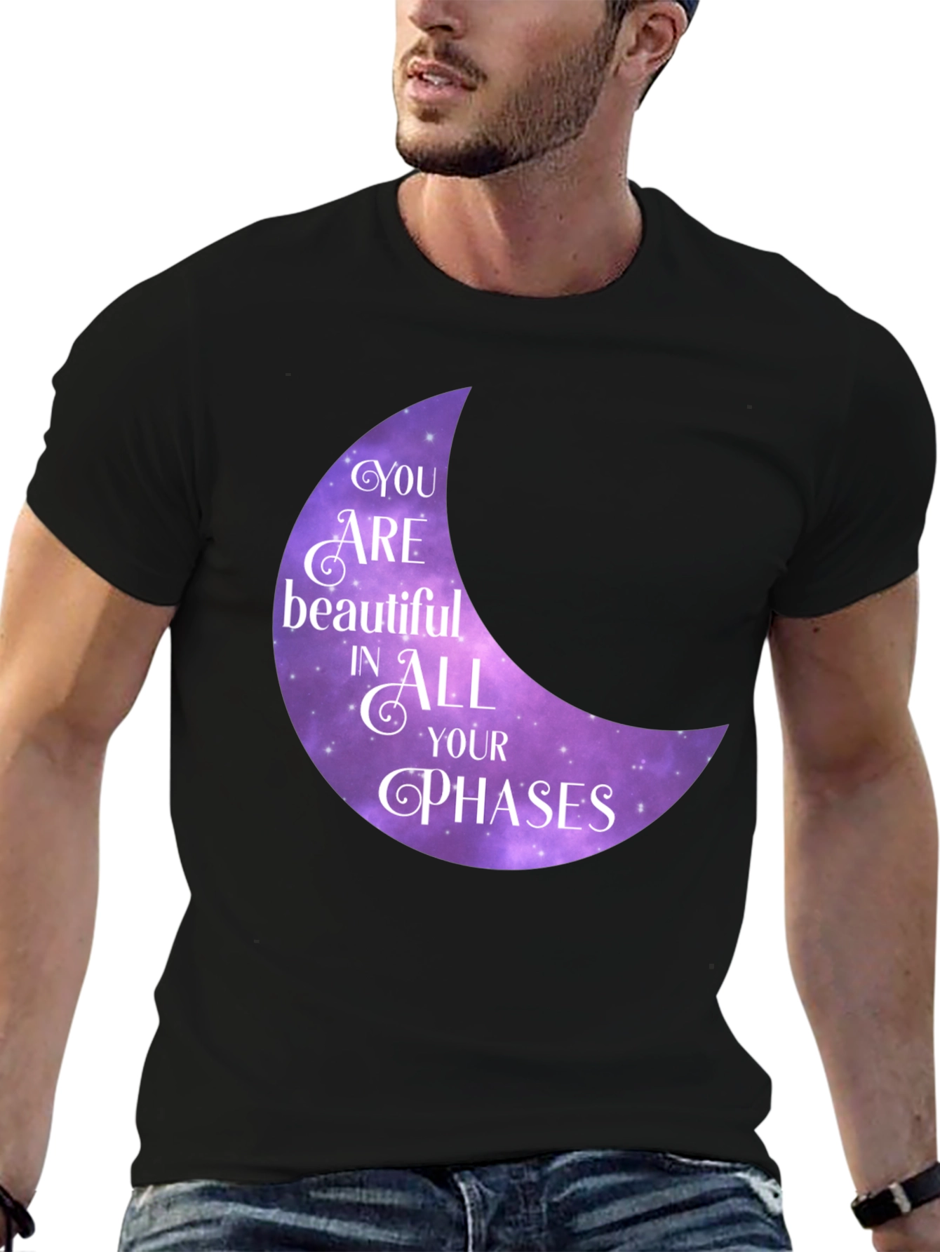 Black You Are Beautiful in All Your Phases T-Shirt view 6
