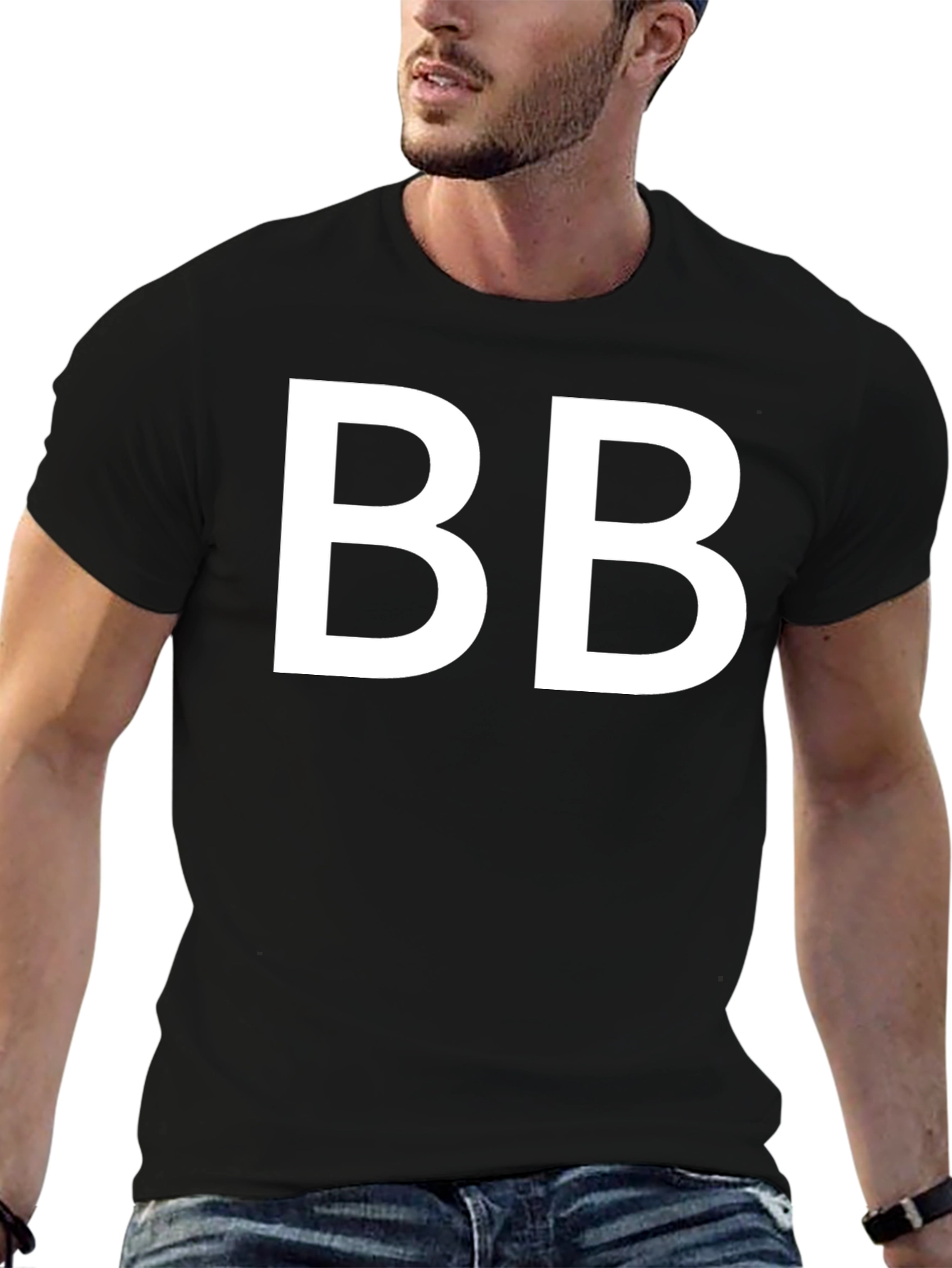 Black BB Graphic Tee - Bold & Stylish view 6