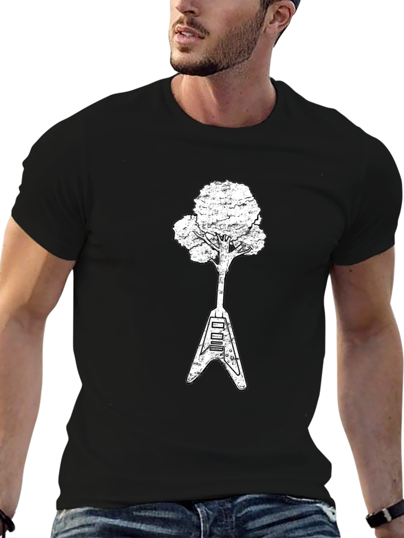 Guitar Tree Graphic Tee - Nature Meets Music - 6