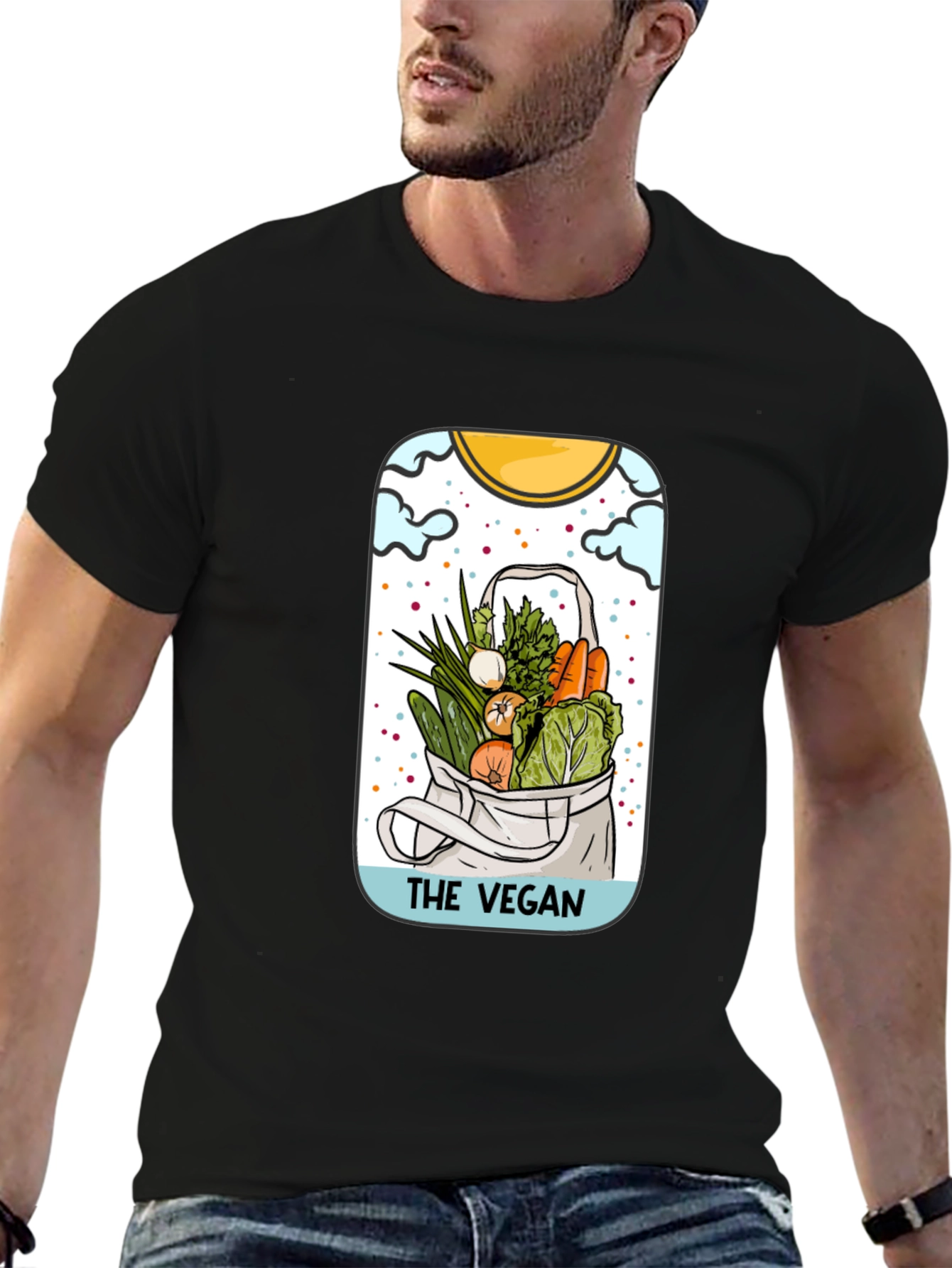 Black The Vegan T-Shirt - Stylish & Comfortable view 6