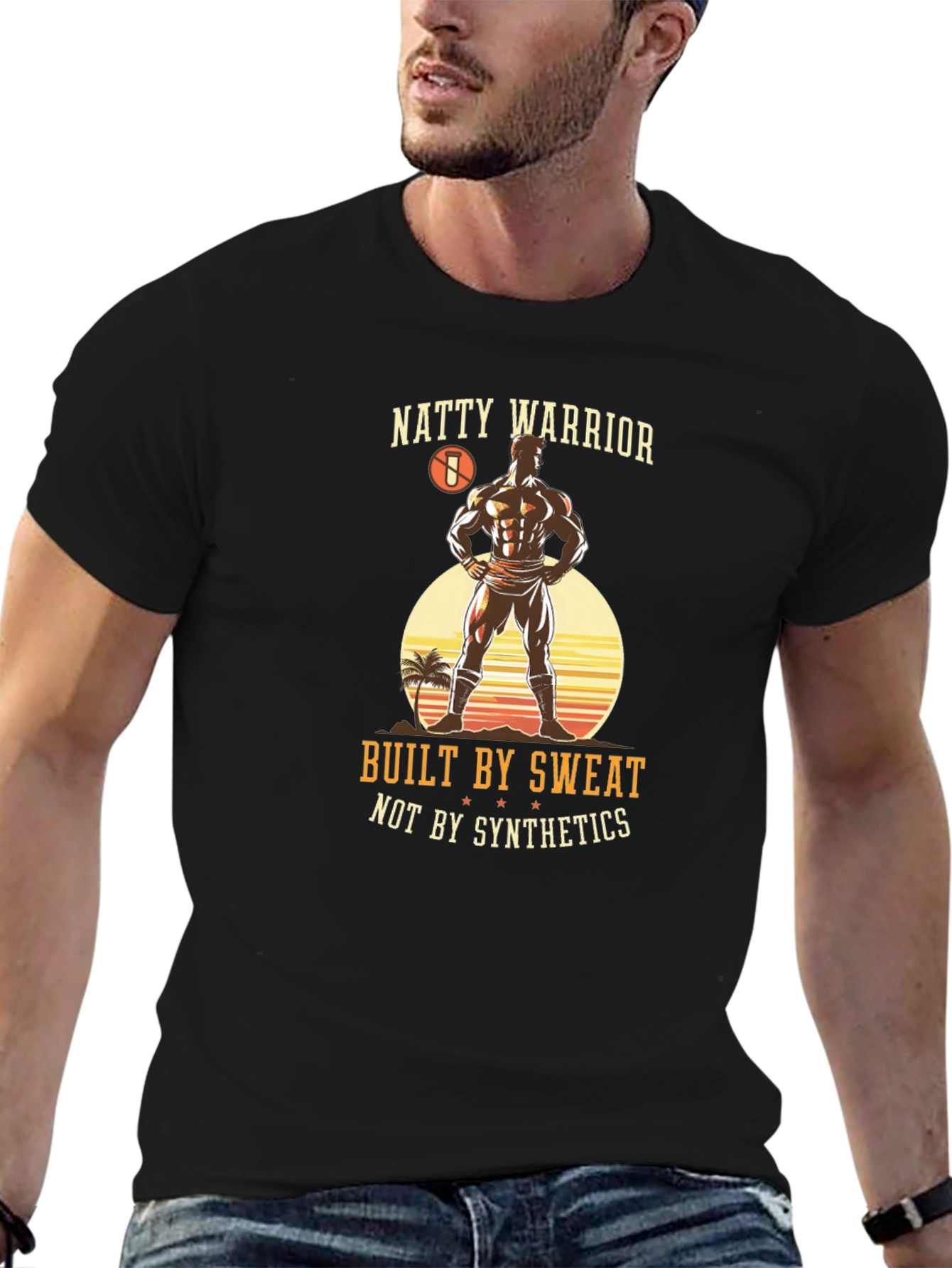 Black Natty Warrior Black Graphic Tee view 6