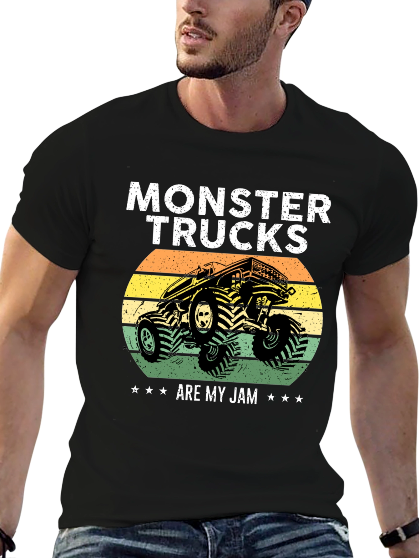 Black Monster Truck Graphic Tee view 6