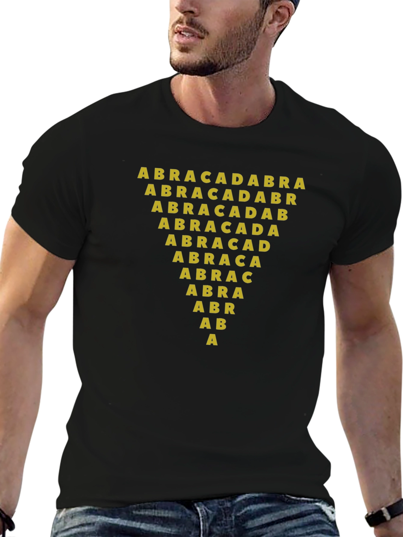 Black Abracadabra Graphic Tee - Magic Spell T-Shirt view 6
