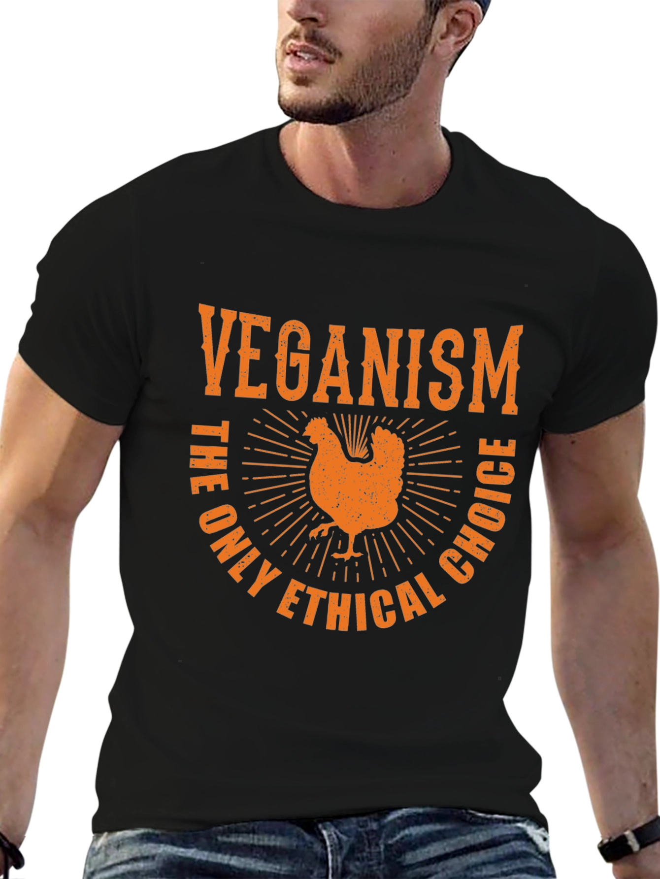 Black Veganism Ethical Choice T-Shirt view 6