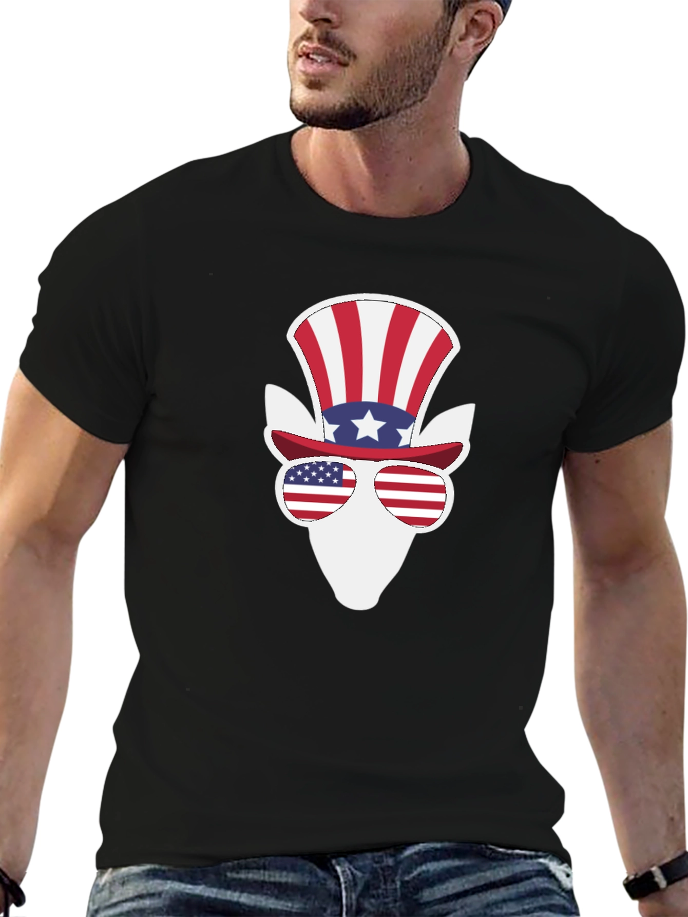 Black Patriotic Donkey T-Shirt - USA Pride! view 6