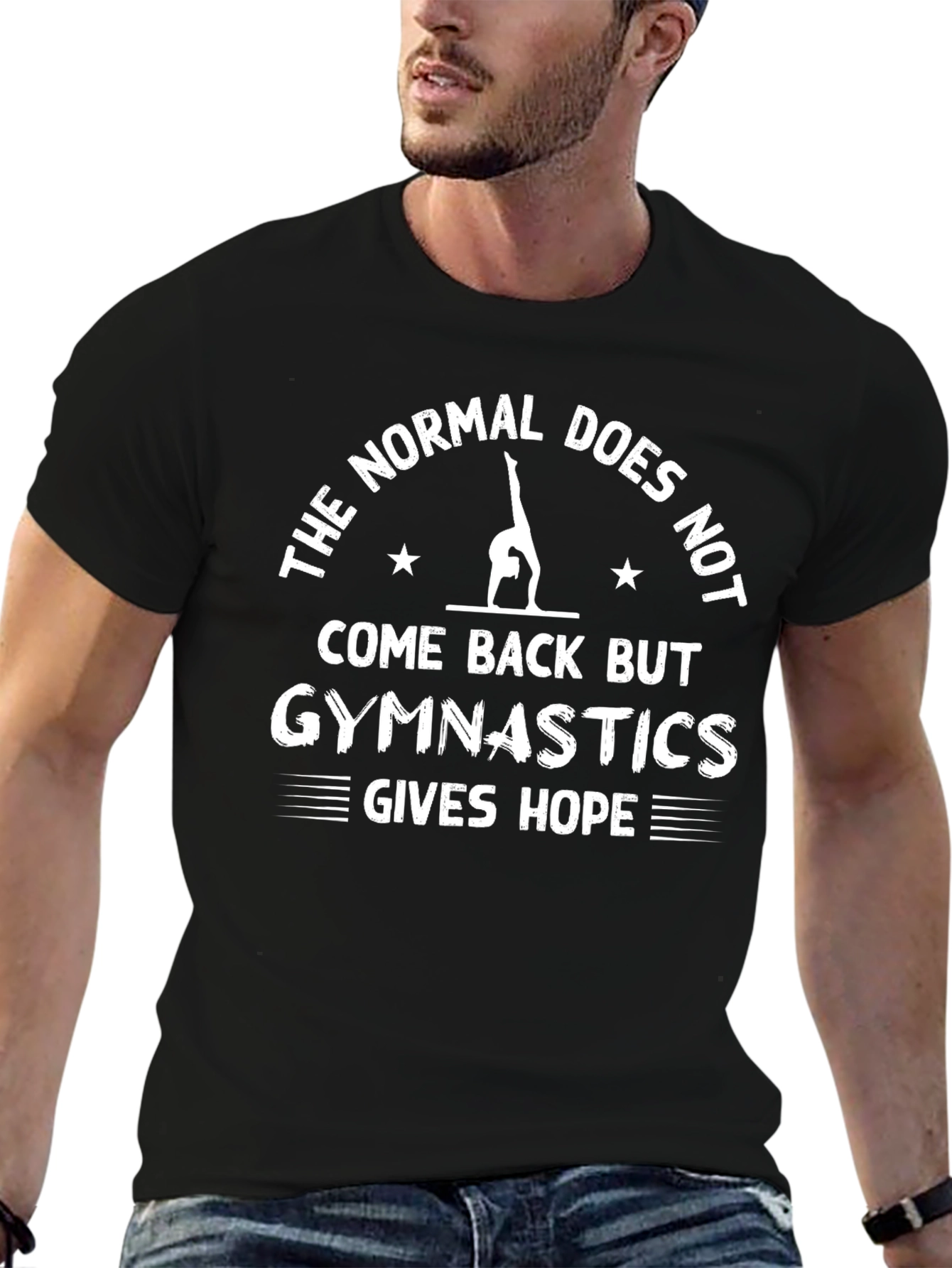 Black Gymnastics Hope Graphic T-Shirt view 6