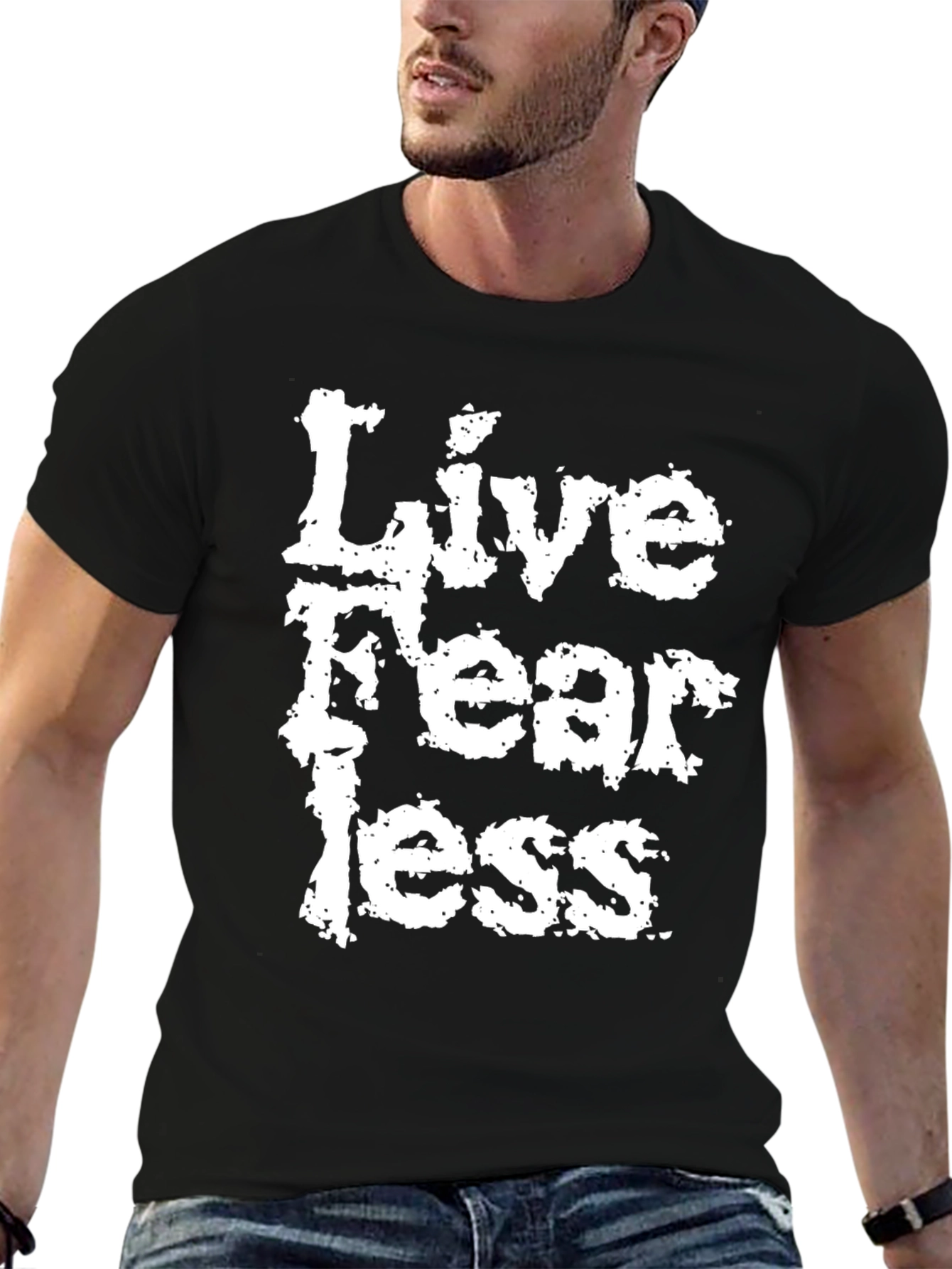 Black Live Fearless Graphic T-Shirt view 6