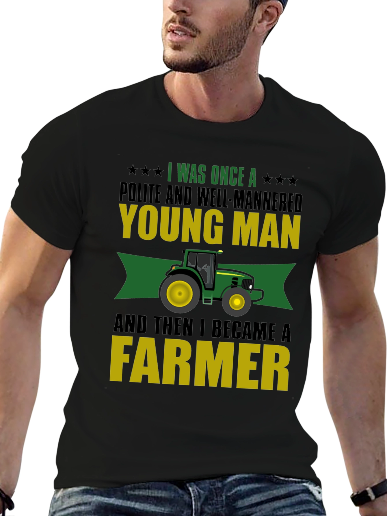 Farmer T-Shirt: Young Man to Farmer Tee - 6