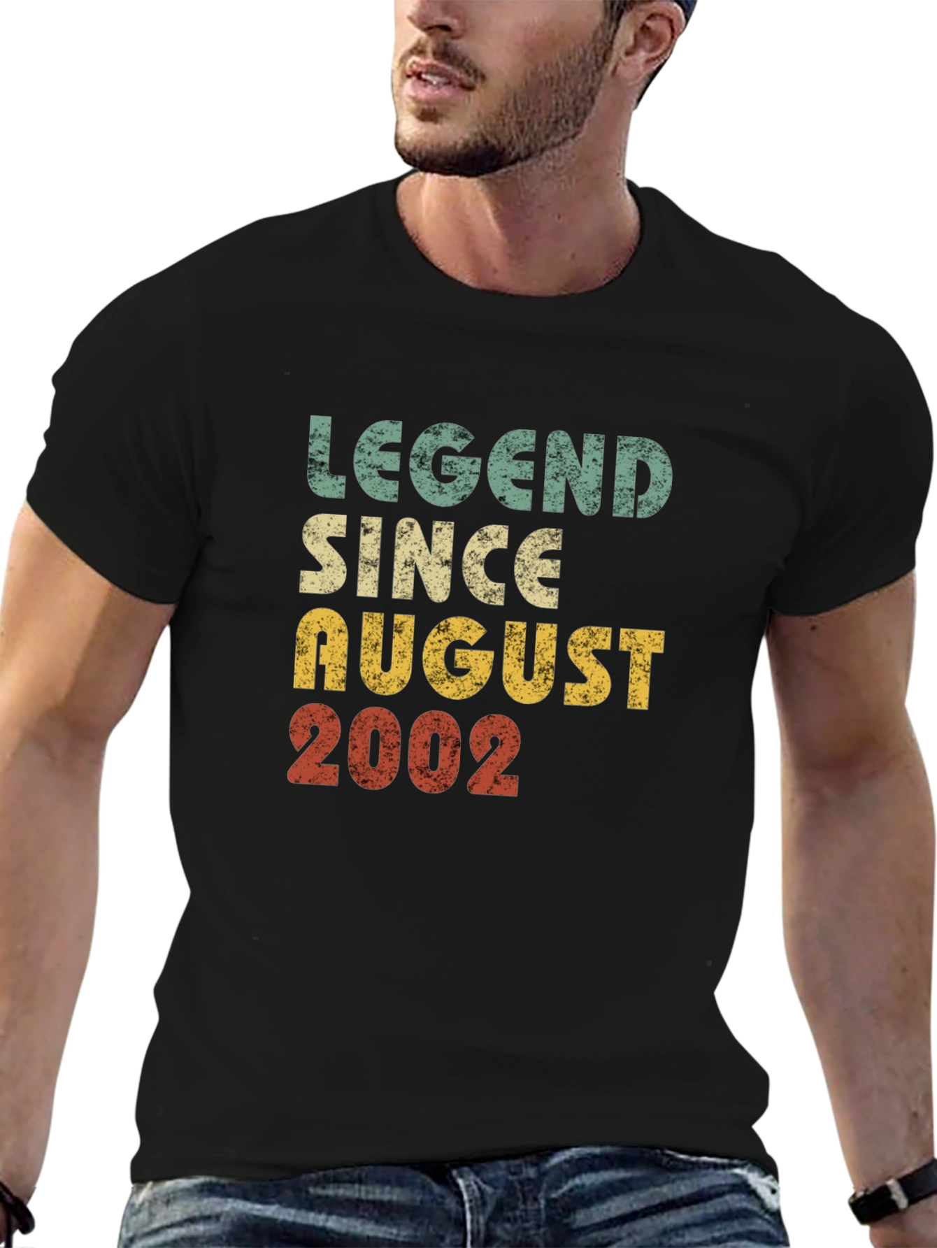 Black Legend Since August 2002 Graphic T-Shirt view 6