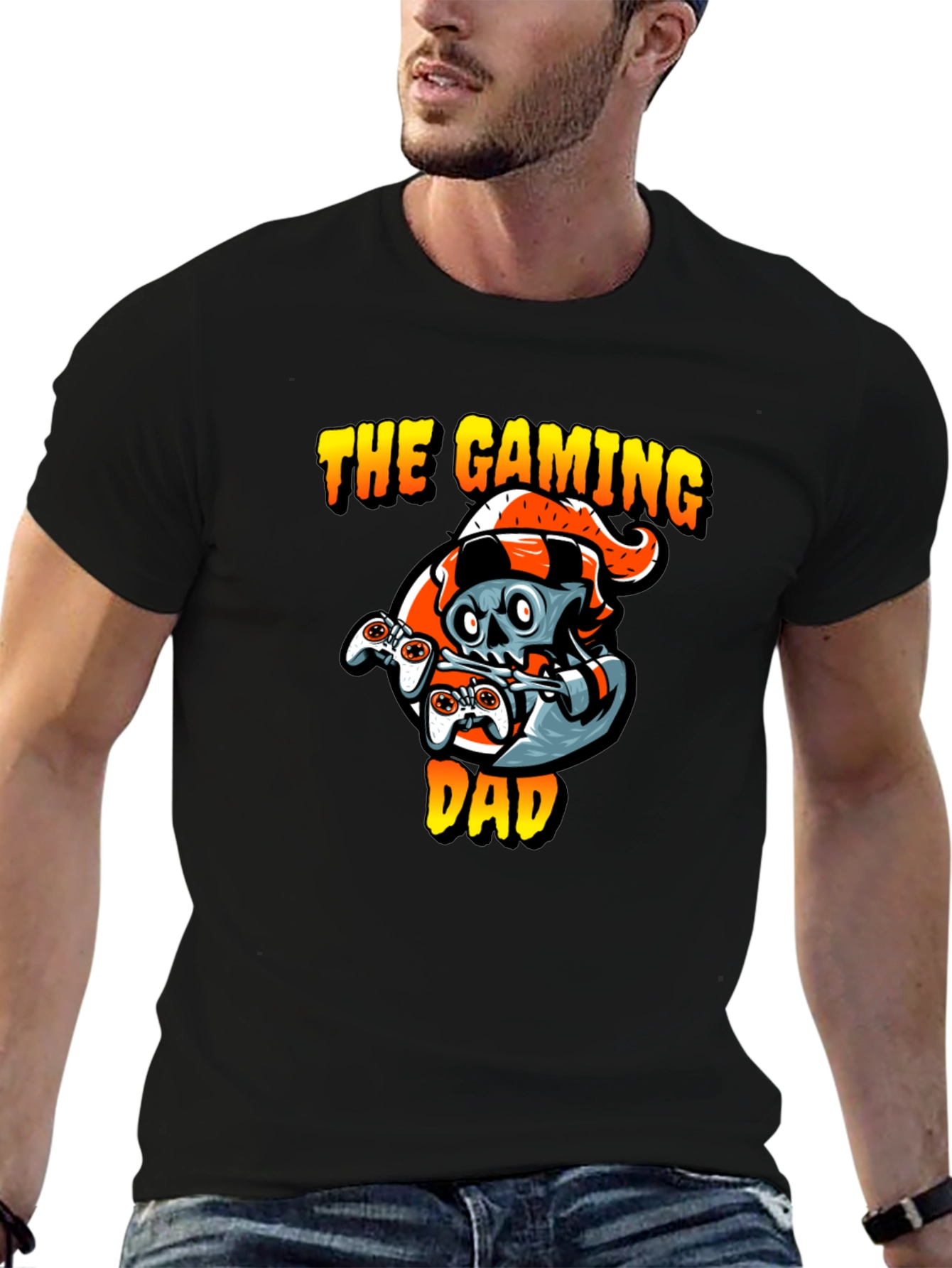 Gaming Dad T-Shirt - Gamer Skull Design - 6