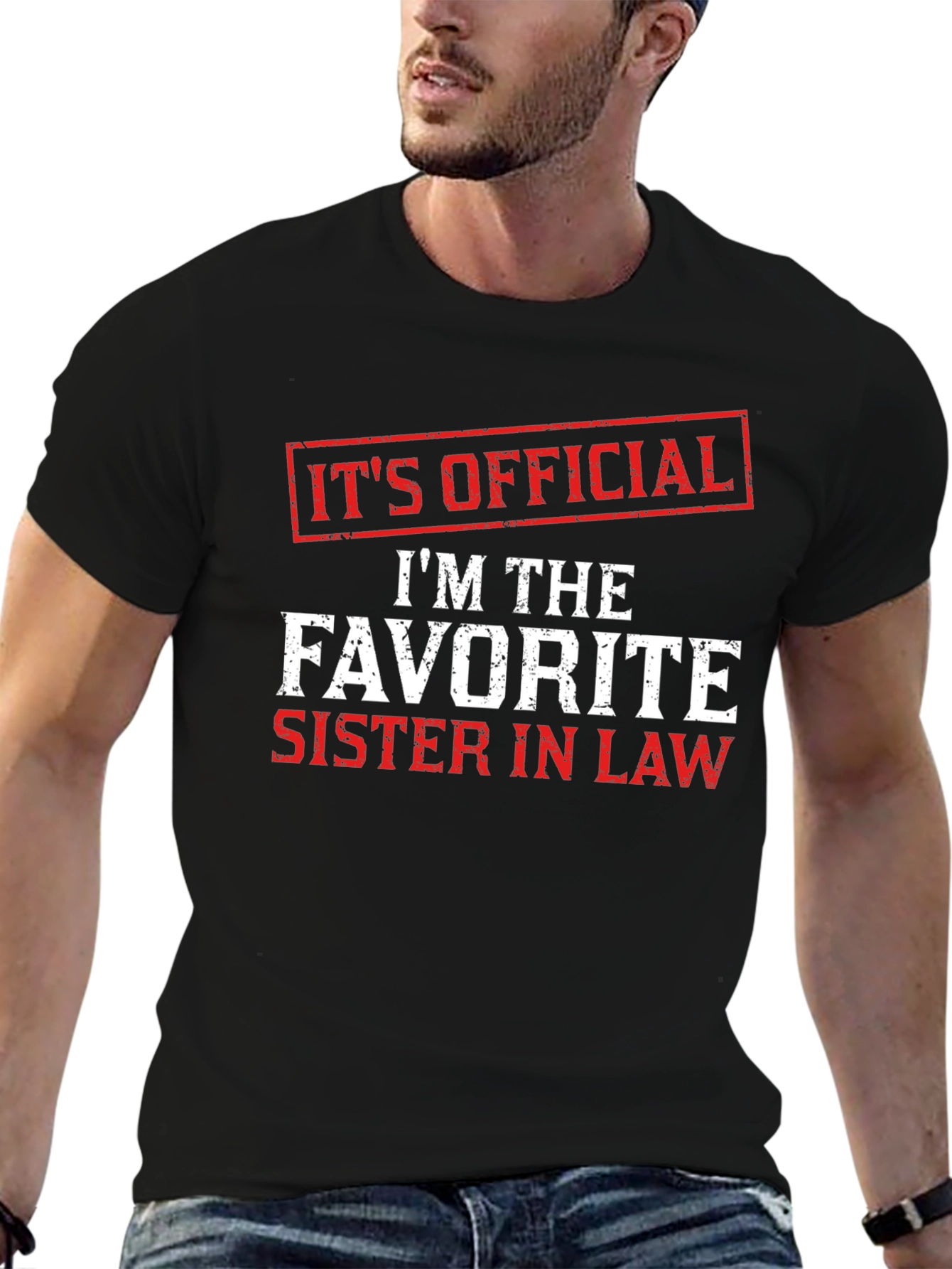 Black Favorite Sister-in-Law Graphic T-Shirt view 6