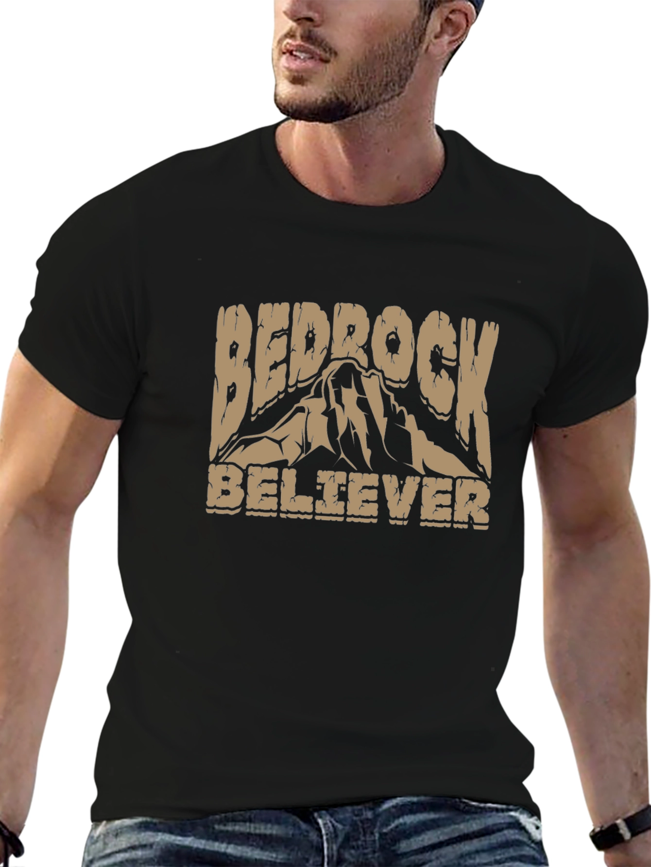 Black Bedrock Believer Graphic Tee - Adventure Ready! view 6