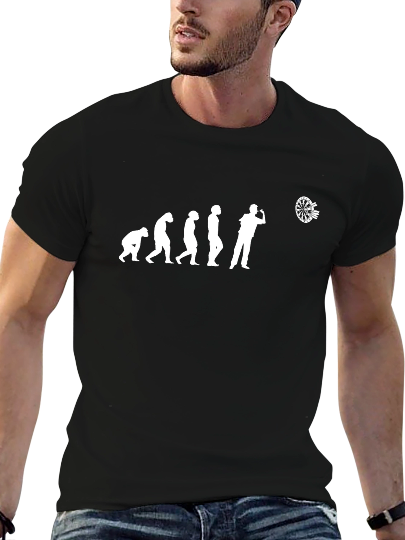 Black Darts Evolution Graphic T-Shirt - Black view 6