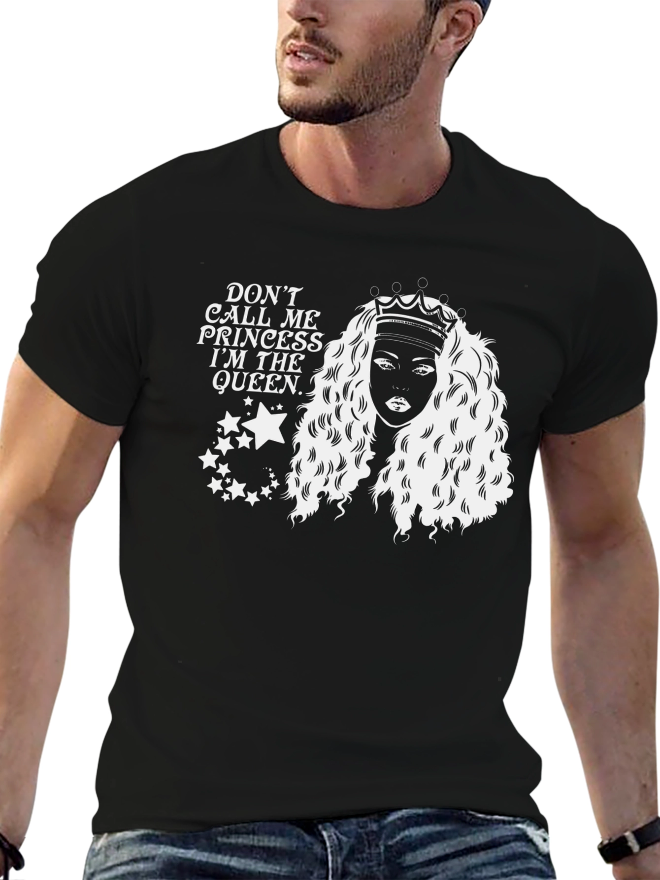 Black Queen Graphic T-Shirt - Black view 6