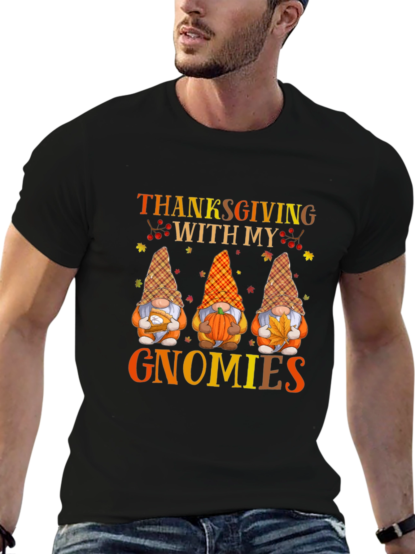 Thanksgiving With My Gnomies T-Shirt - 6
