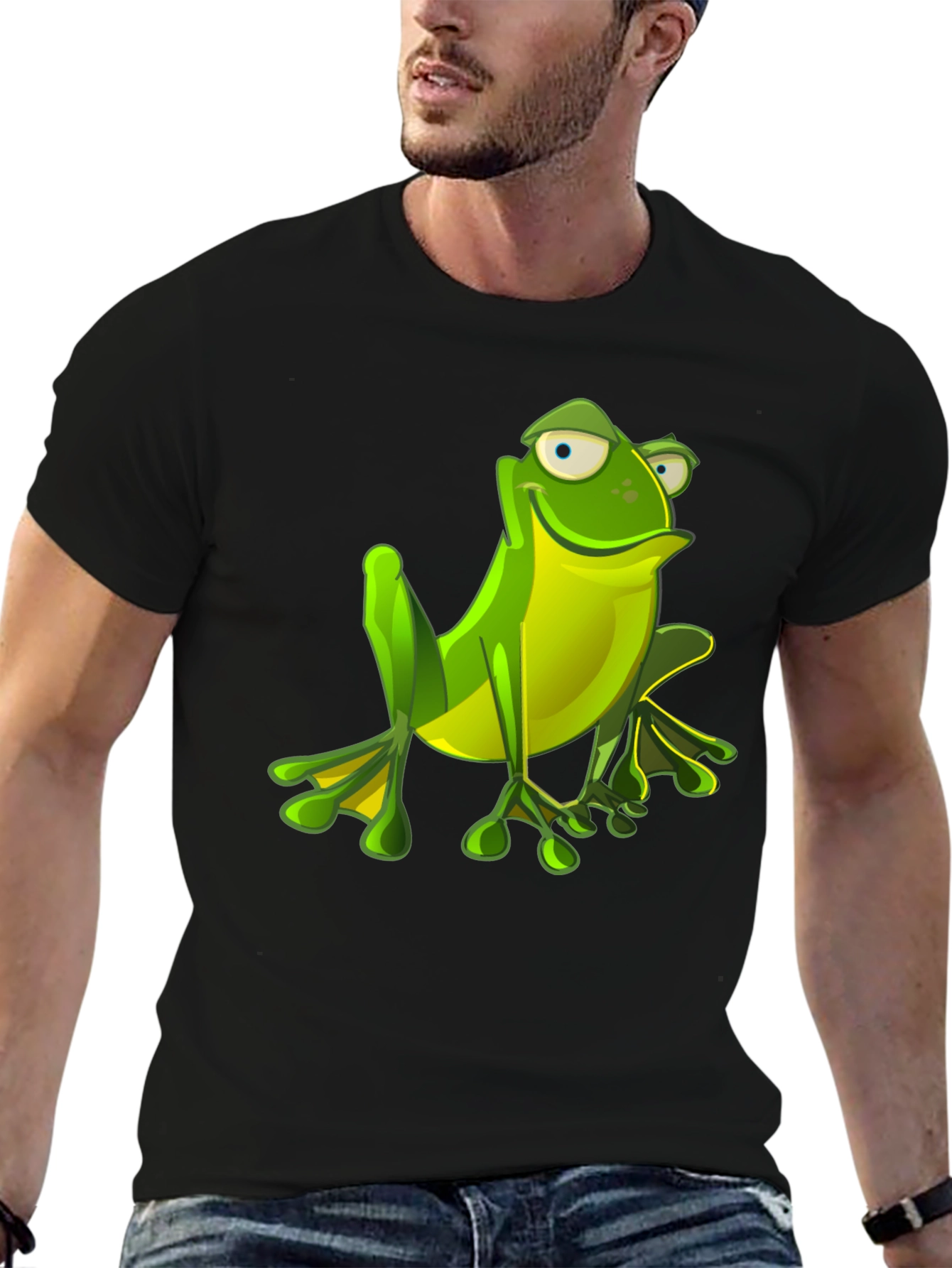 Black Frog Graphic Tee - Ribbiting Style! view 6