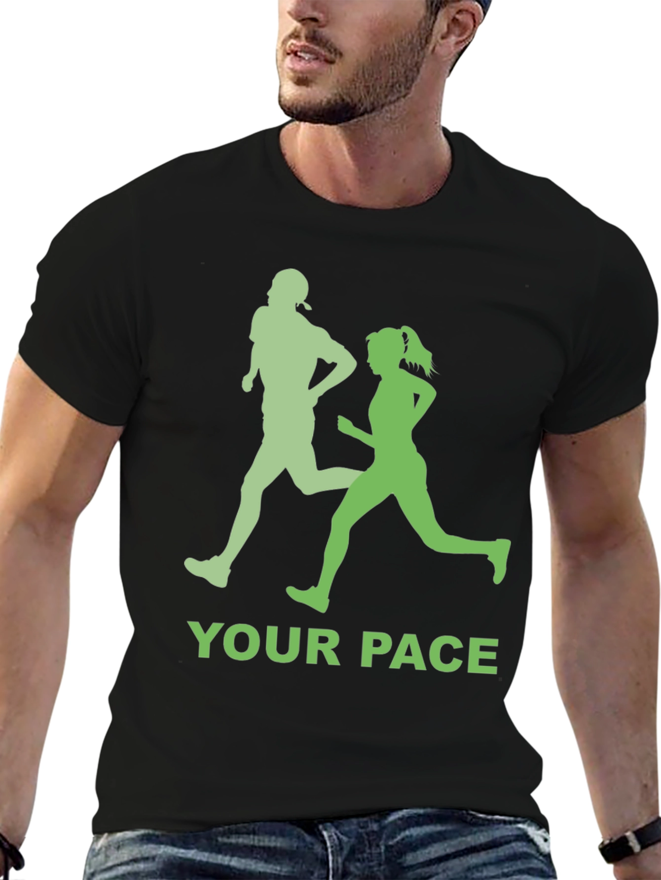 Your Pace Running T-Shirt - Unisex Athletic Design - 6
