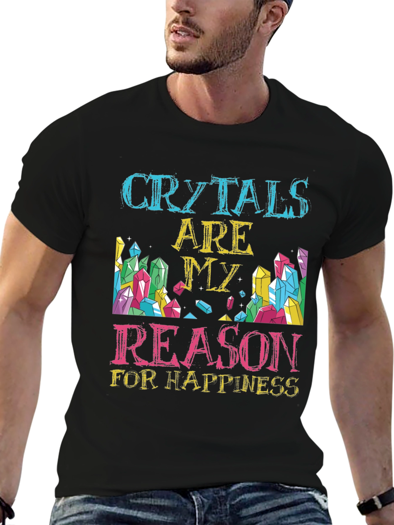Black Crystals Are My Reason T-Shirt view 6