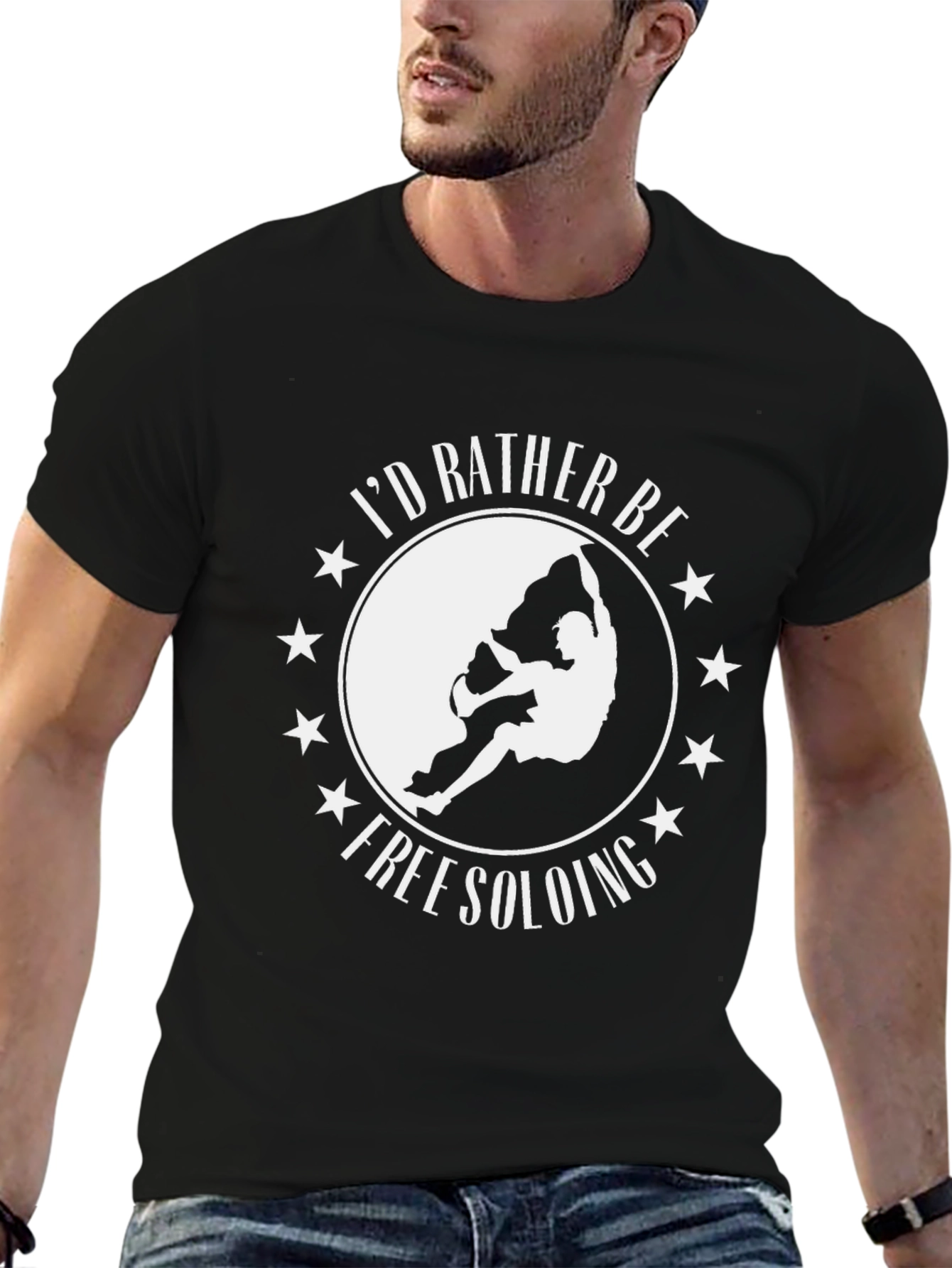 Black Free Soloing T-Shirt - Rock Climbing Apparel view 6