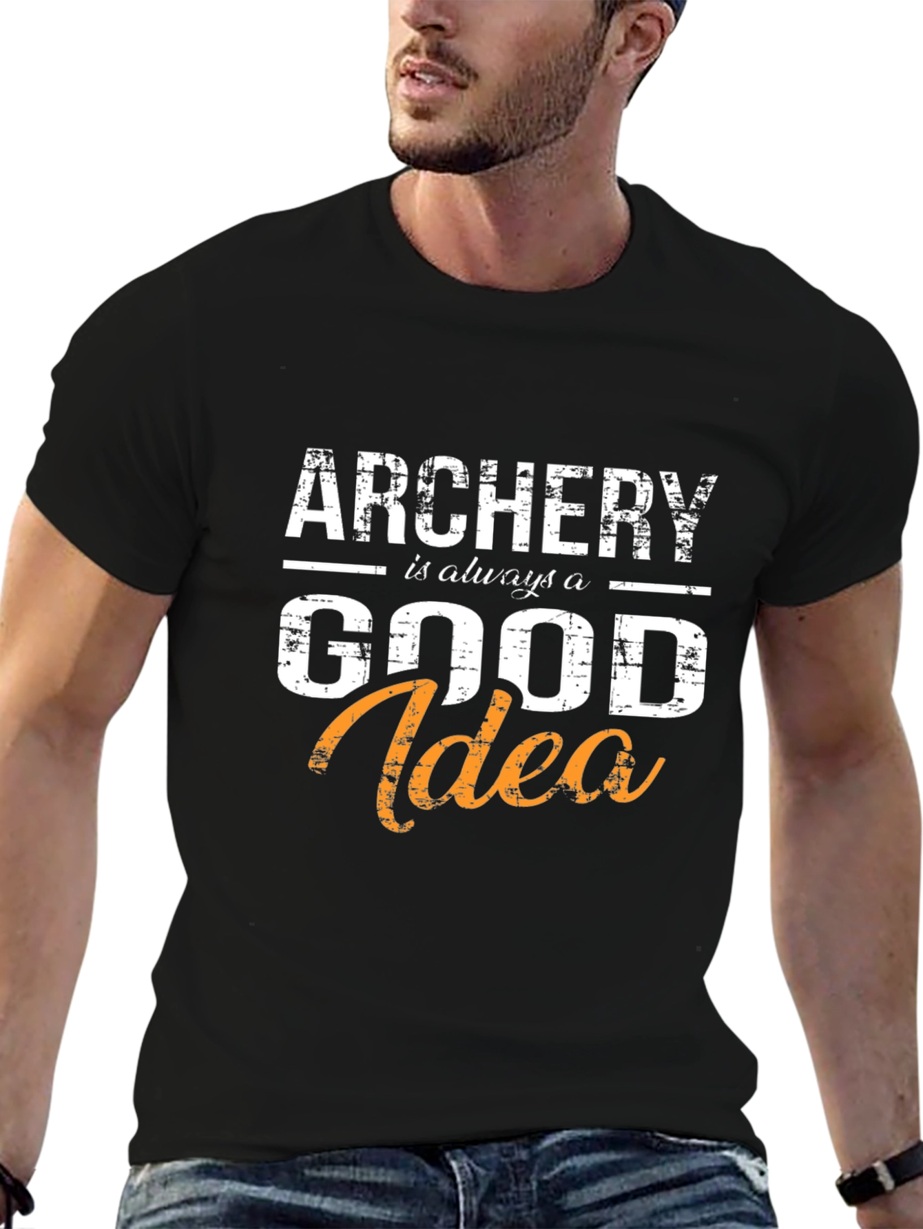 Black Archery is Always a Good Idea T-Shirt view 6