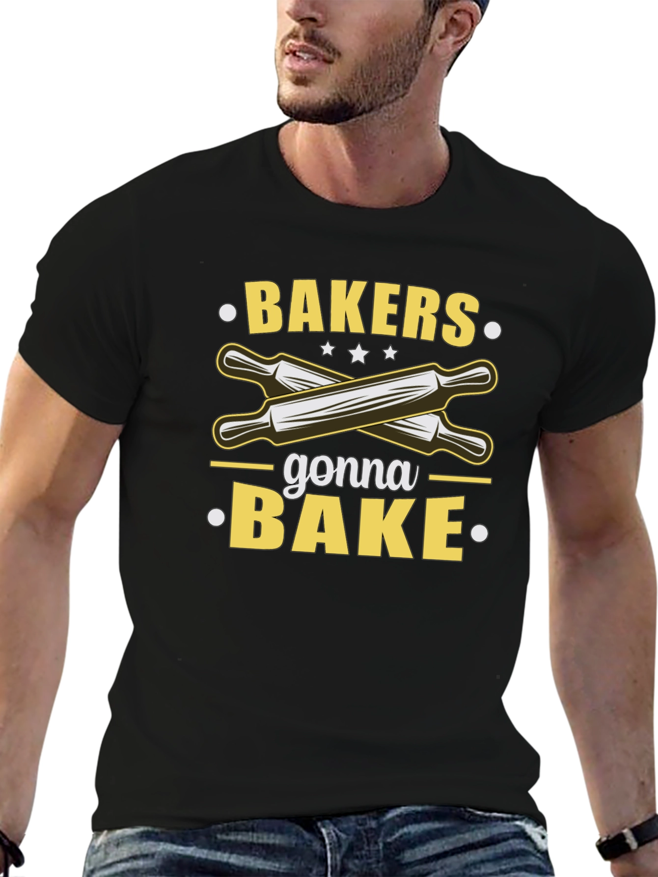 Black Bakers Gonna Bake T-Shirt - Cooking Design view 6