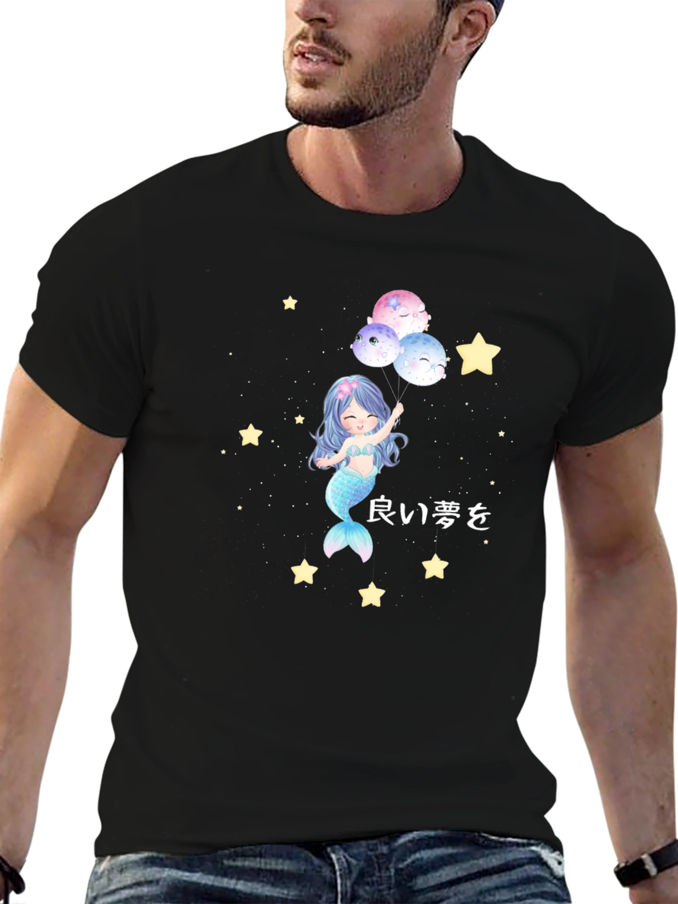 Black Mermaid Dreams T-Shirt view 6