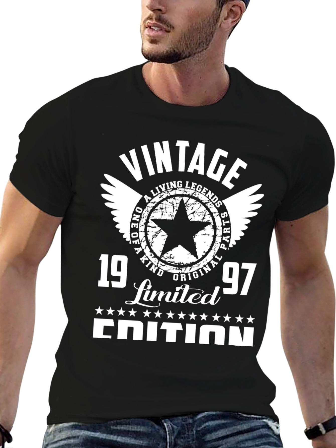 Black Vintage 1997 Limited Edition T-Shirt view 6