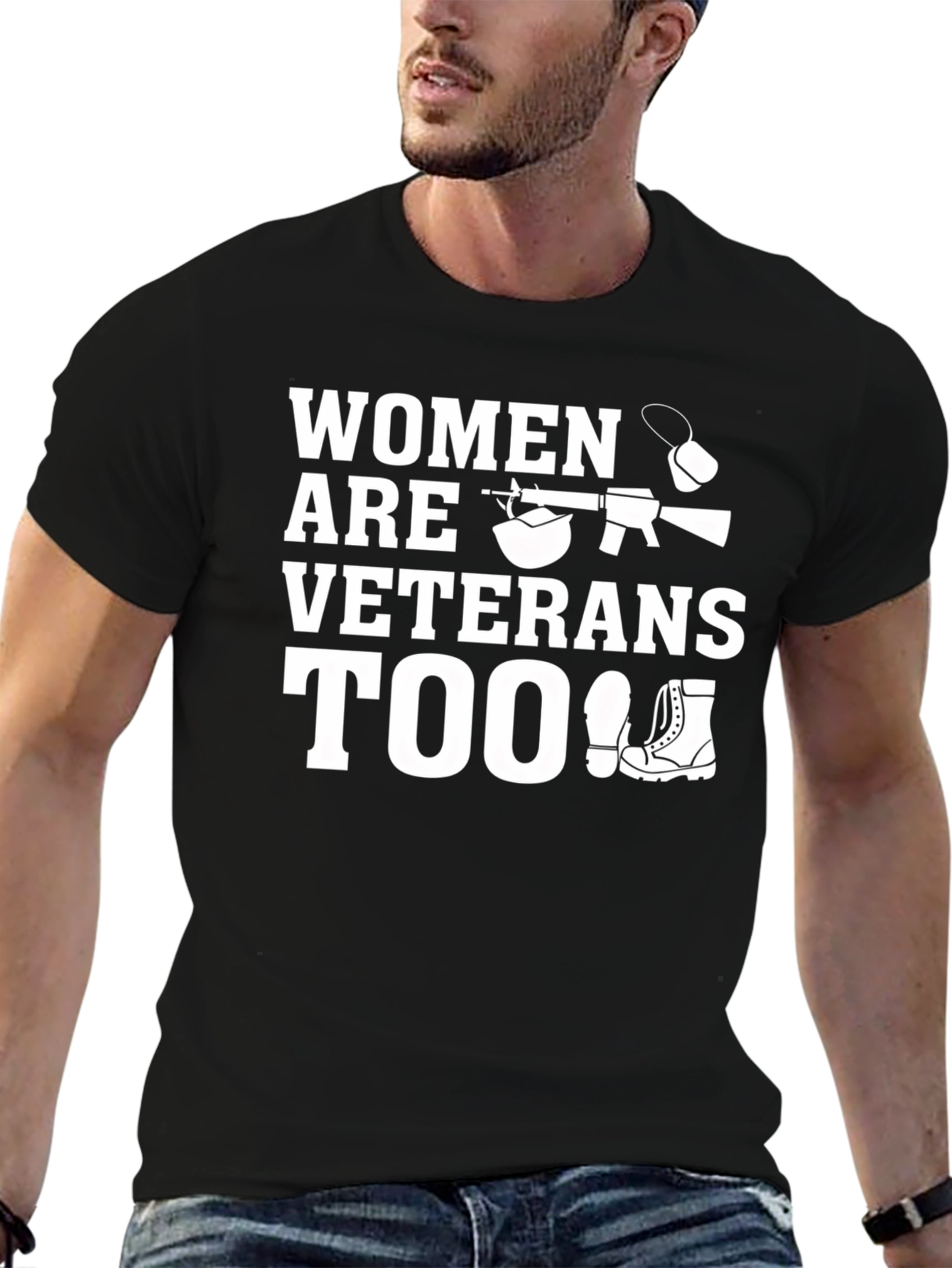 Women are Veterans Too T-Shirt - 6