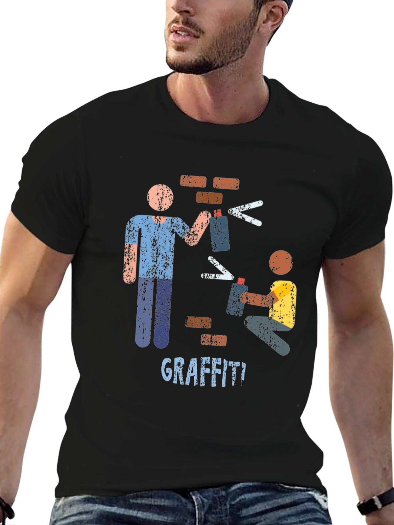 Graffiti Artist Graphic T-Shirt, Urban Art Tee - 6