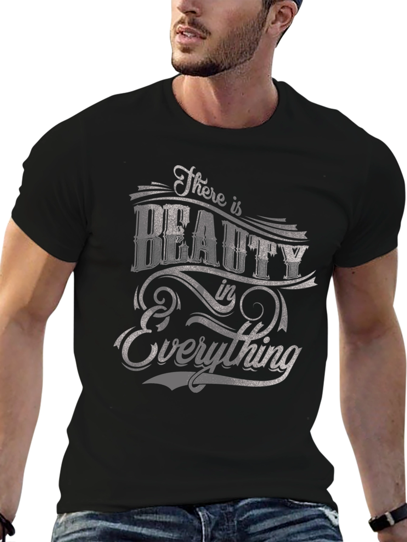 Black Beauty in Everything Graphic T-Shirt - Premium Cotton view 6