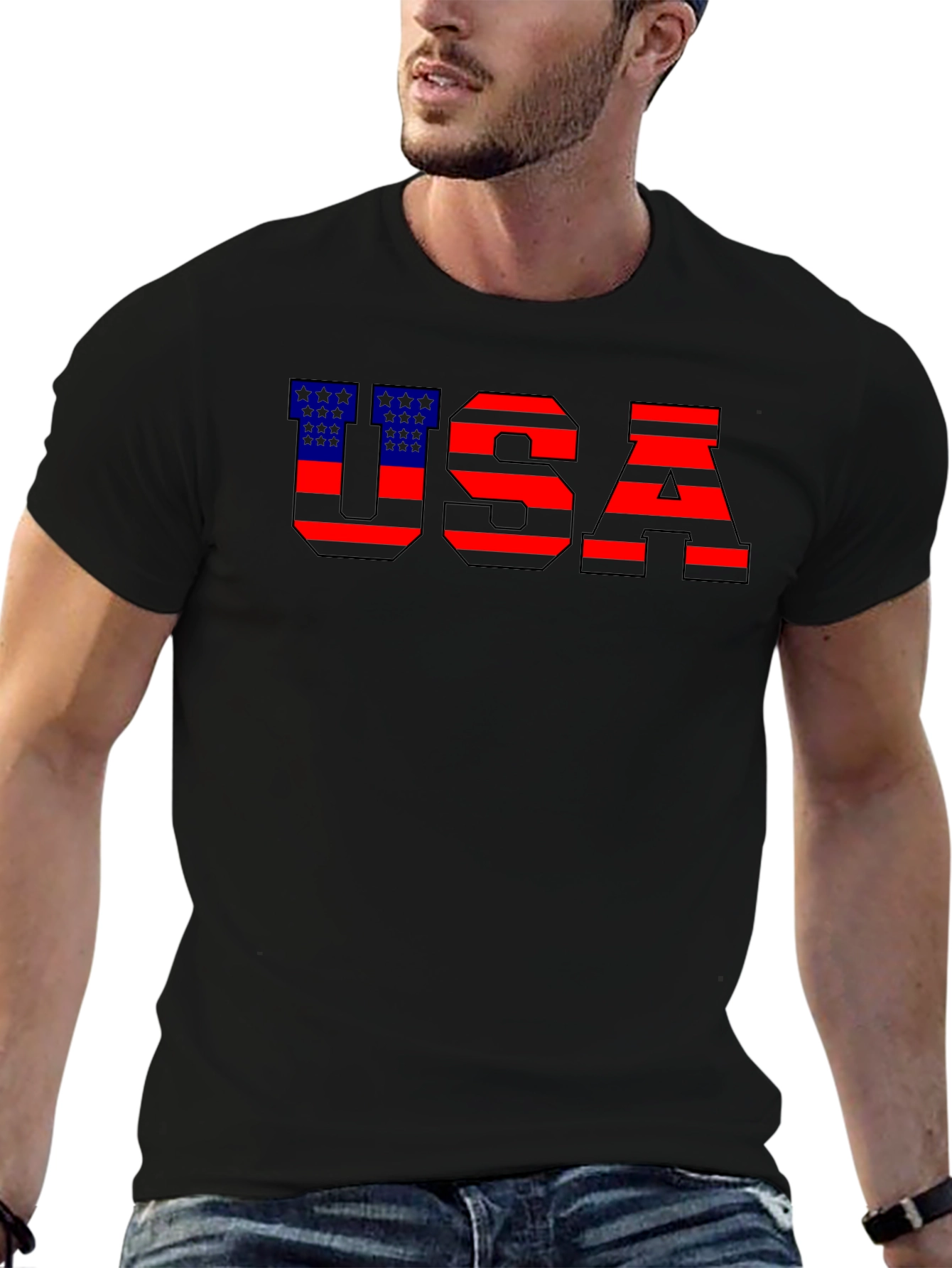 USA Patriotic T-Shirt - Red, White, and Blue - 6