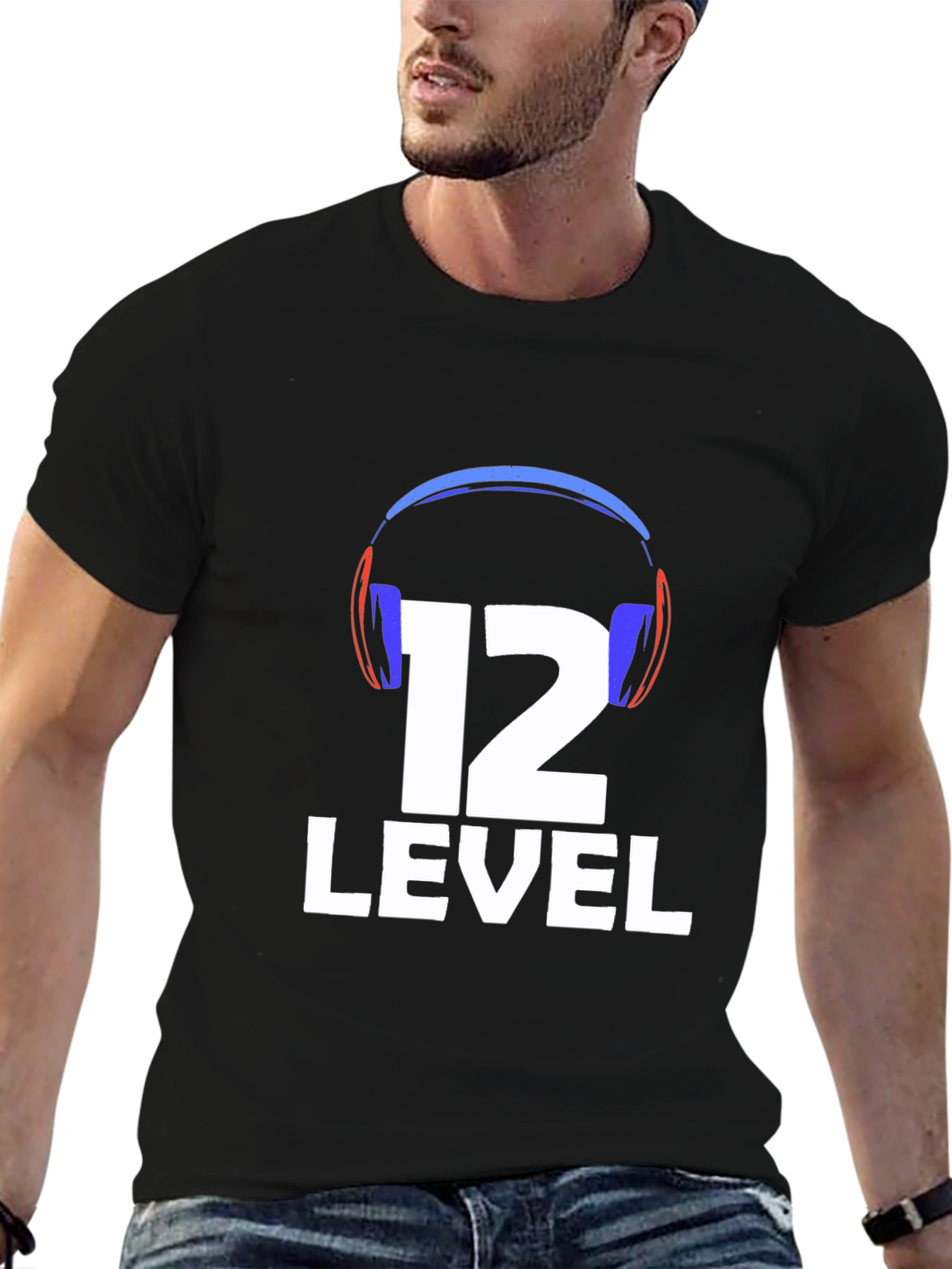 Black Level 12 Gaming T-Shirt - Black view 6