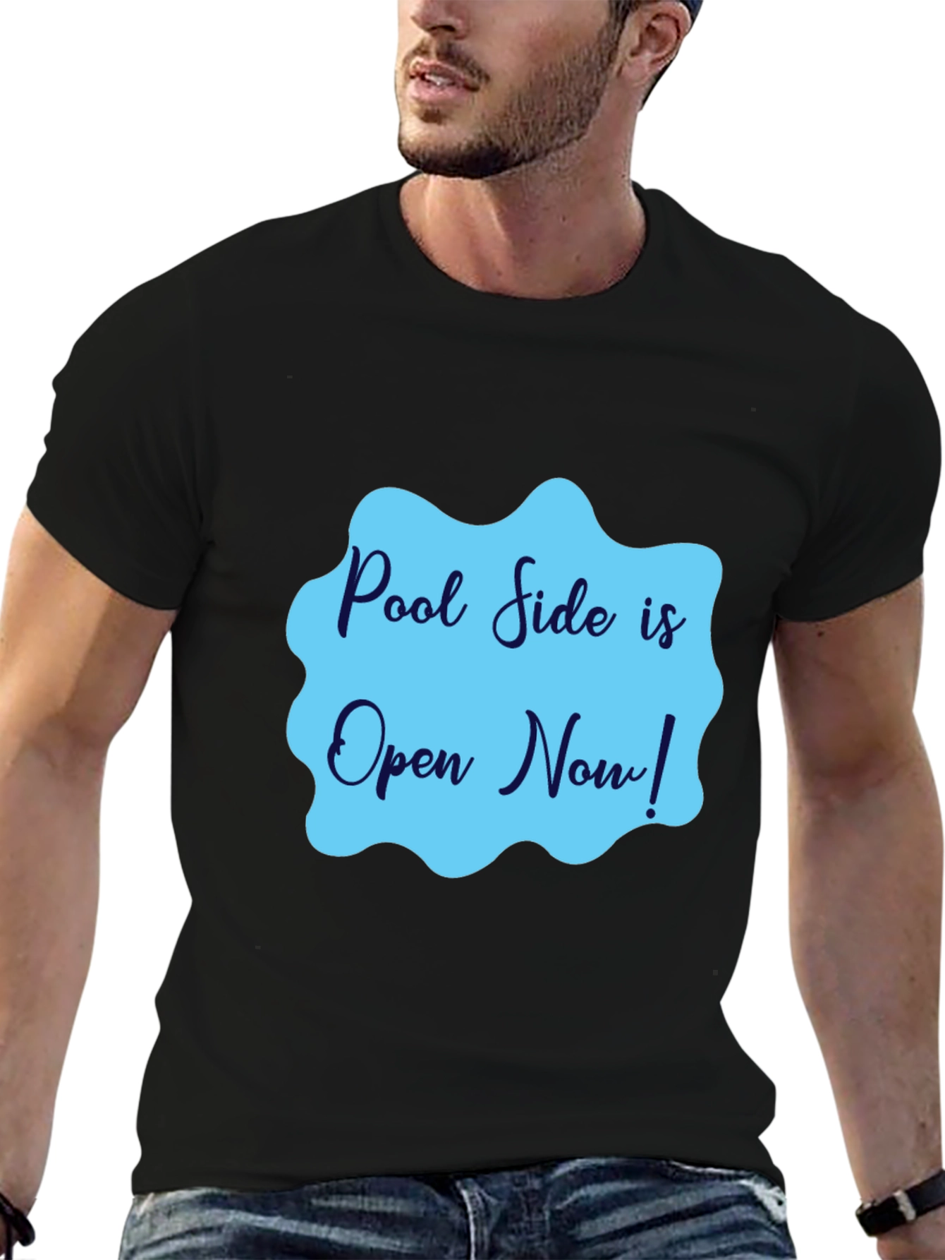 Black Pool Side is Open Now! Graphic Tee view 6