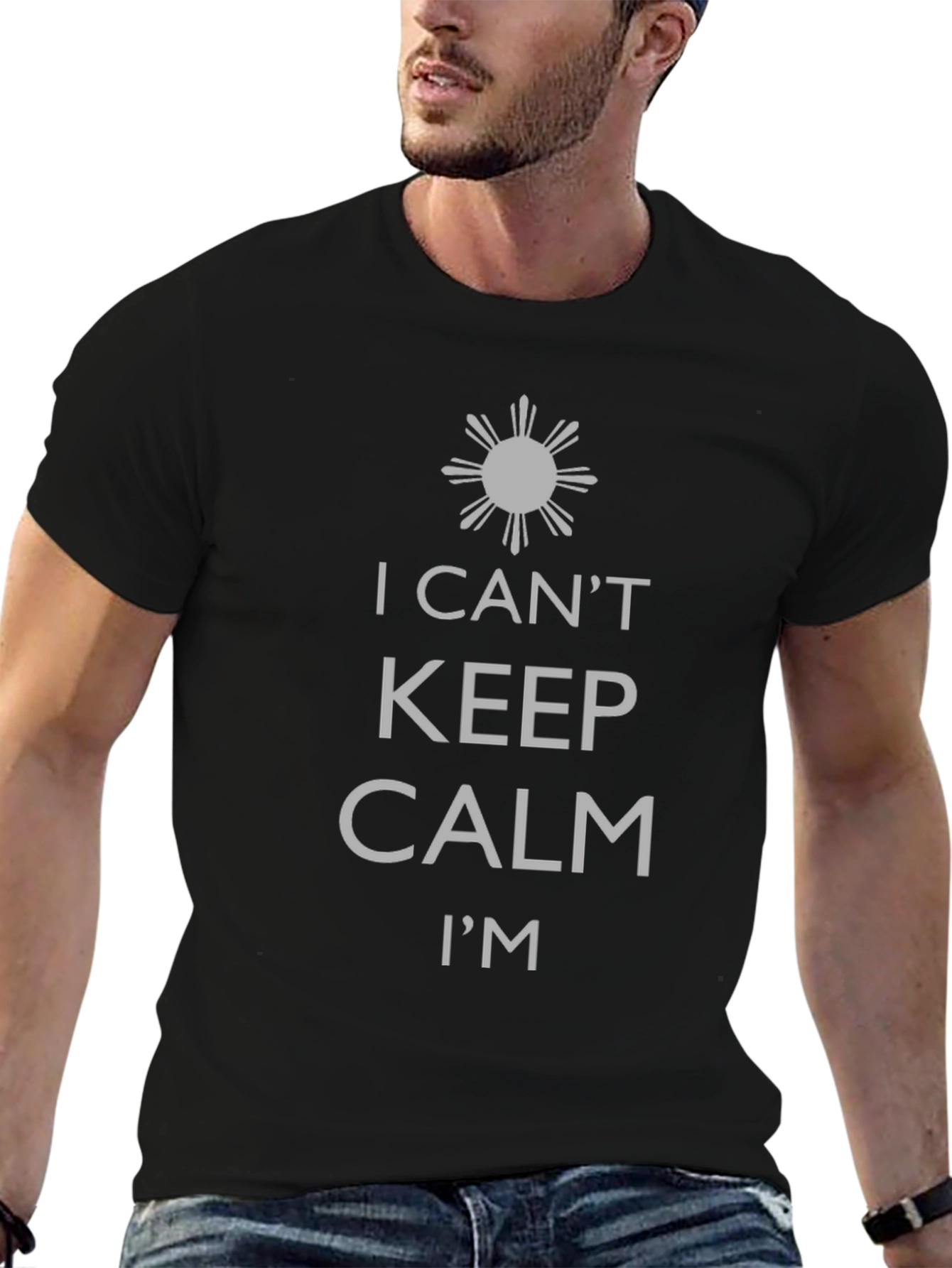 Black I Can't Keep Calm T-Shirt - Novelty Graphic Tee view 6