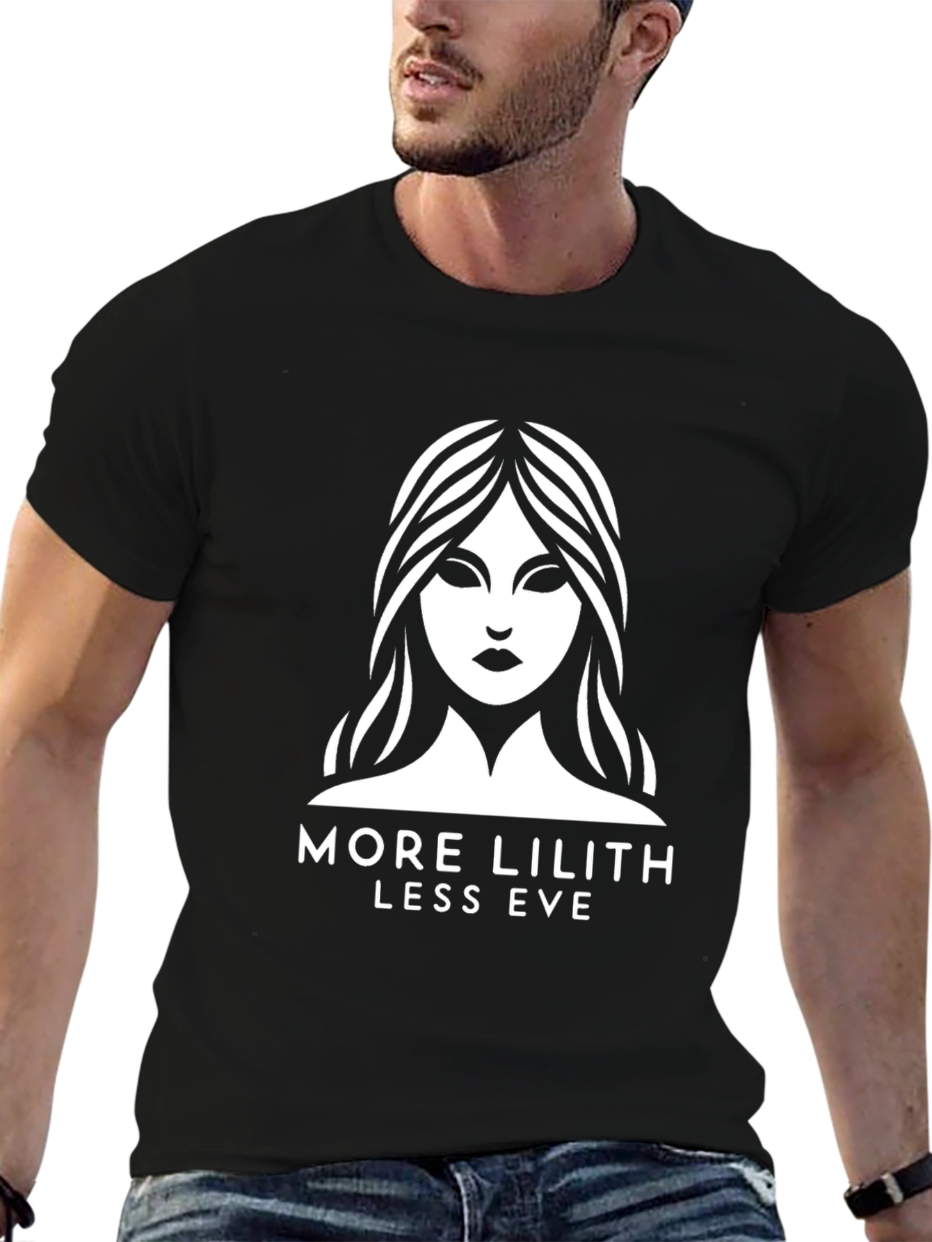 Black More Lilith Less Eve Graphic T-Shirt view 6