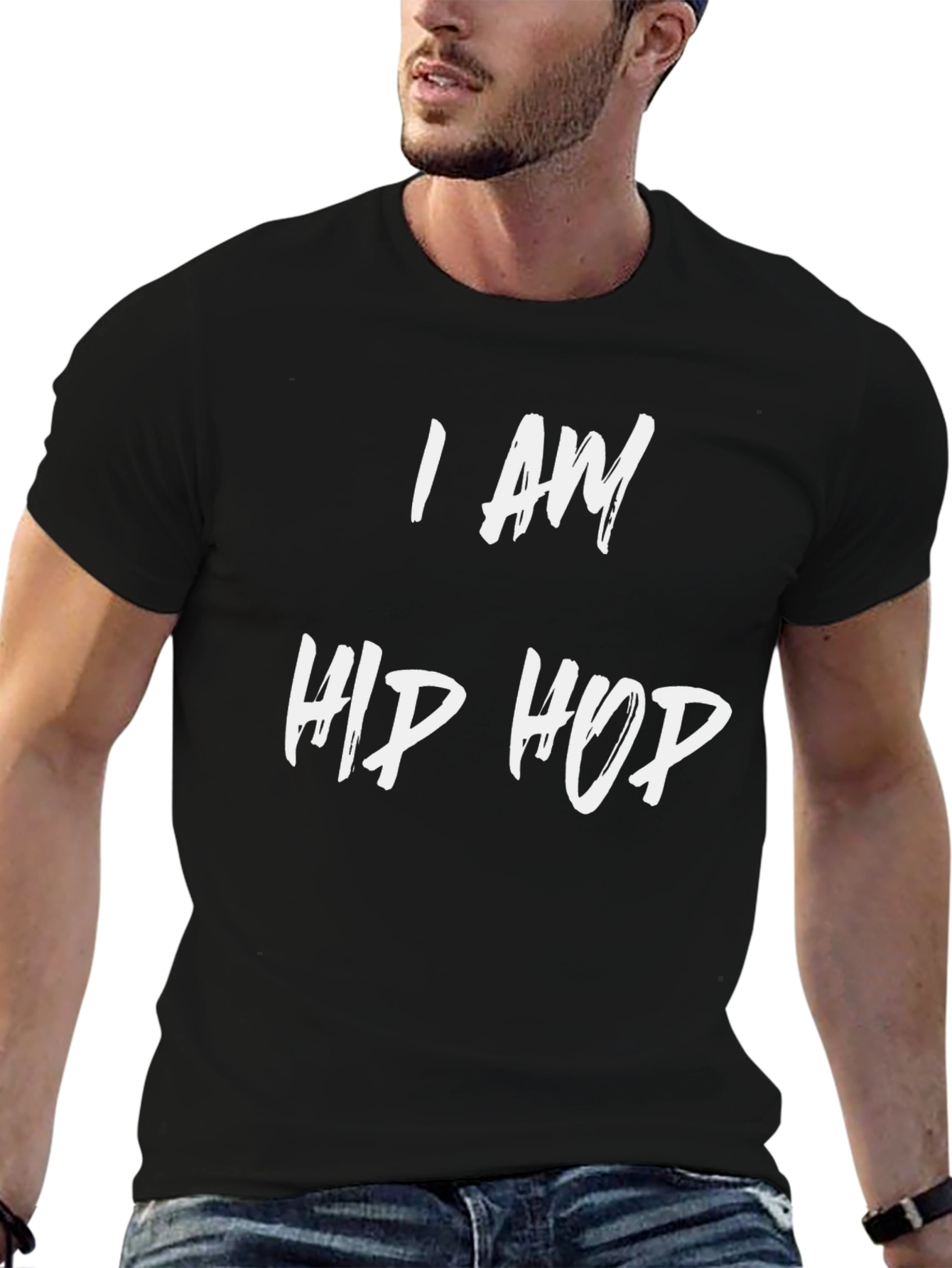 Black I AM HIP HOP Black Graphic Tee view 6