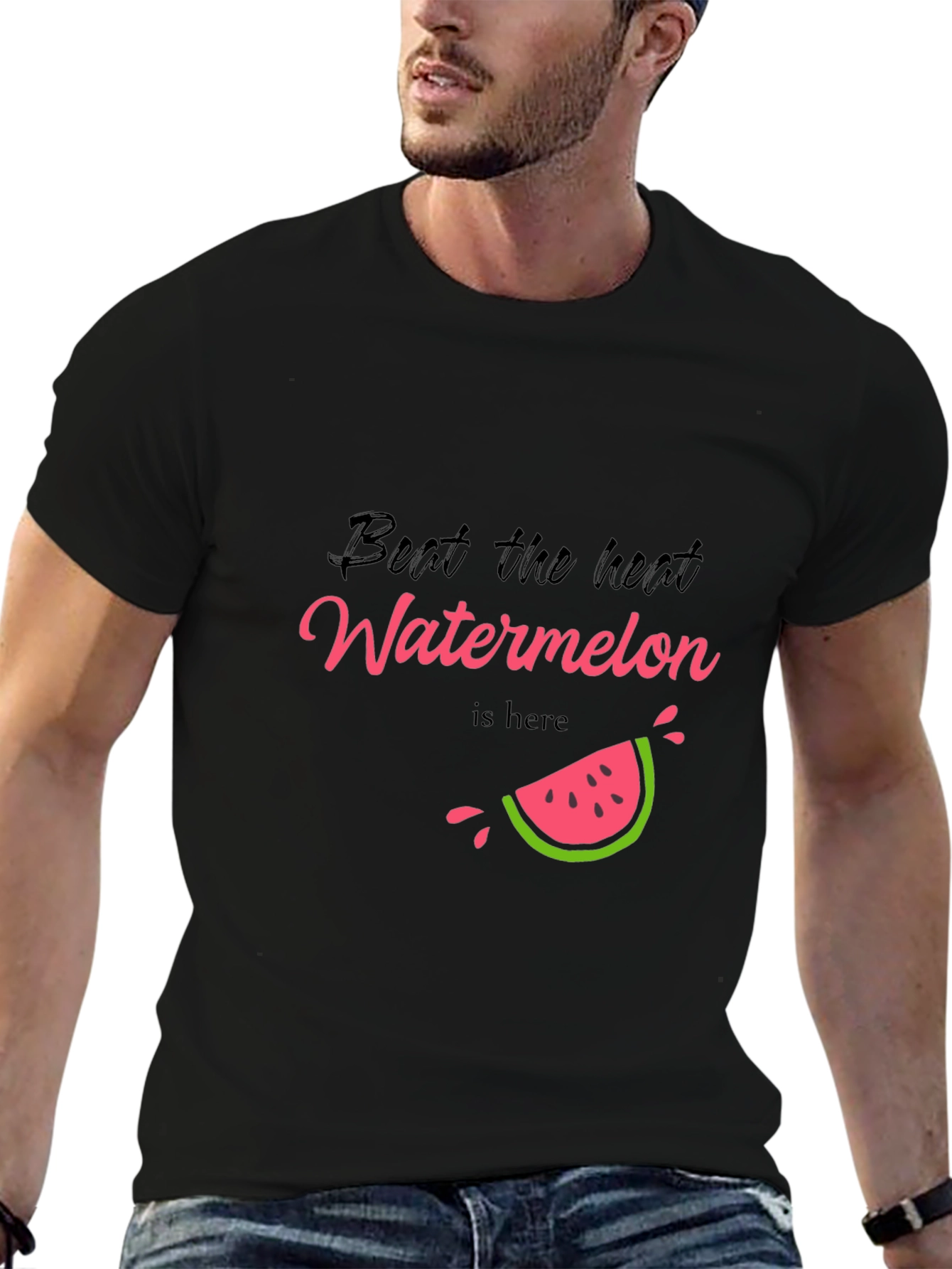 Black Beat the Heat Watermelon Tee - Summer Ready view 6