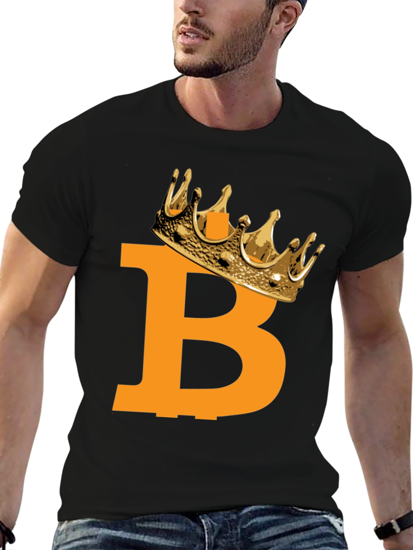 Bitcoin King Black T-Shirt - 6