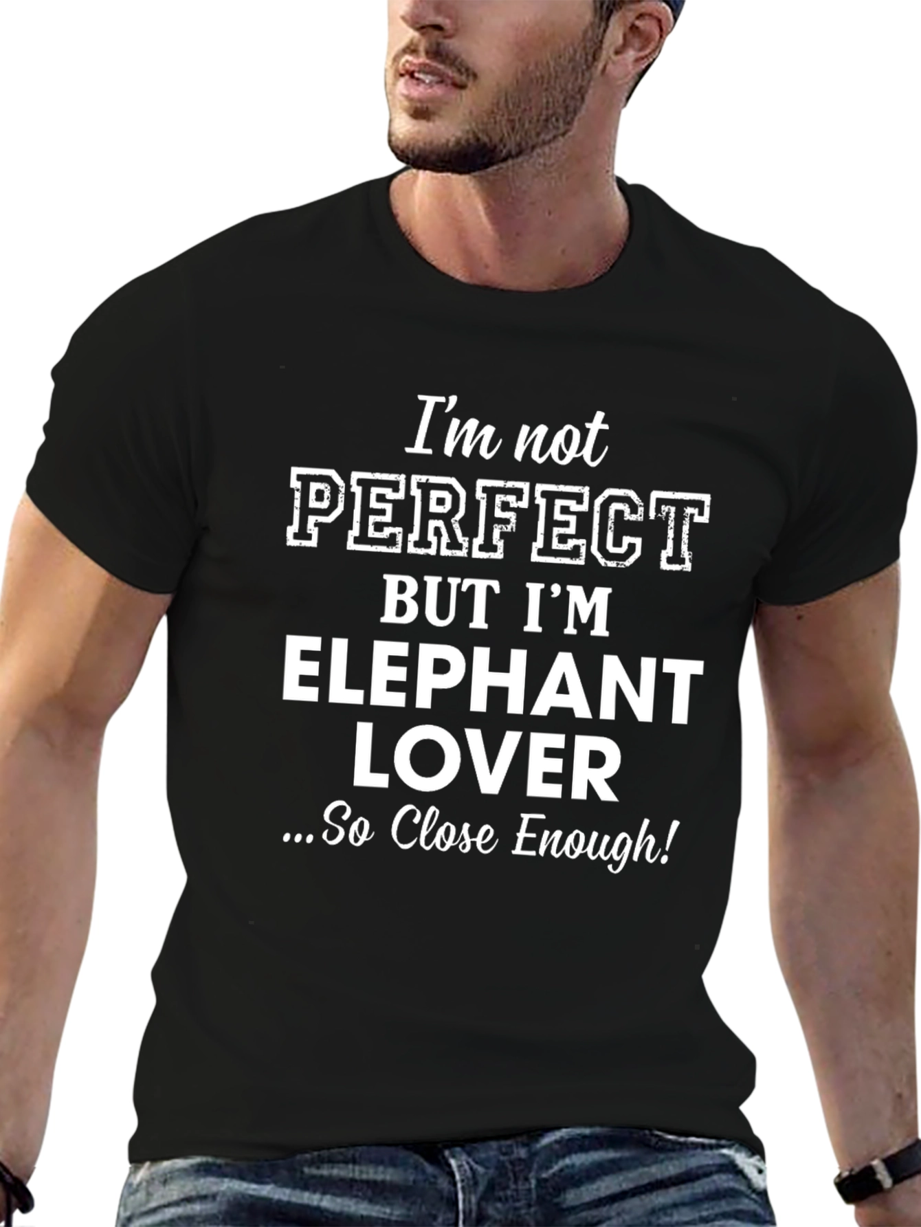 Black Elephant Lover T-Shirt - Perfect Enough Tee! view 6