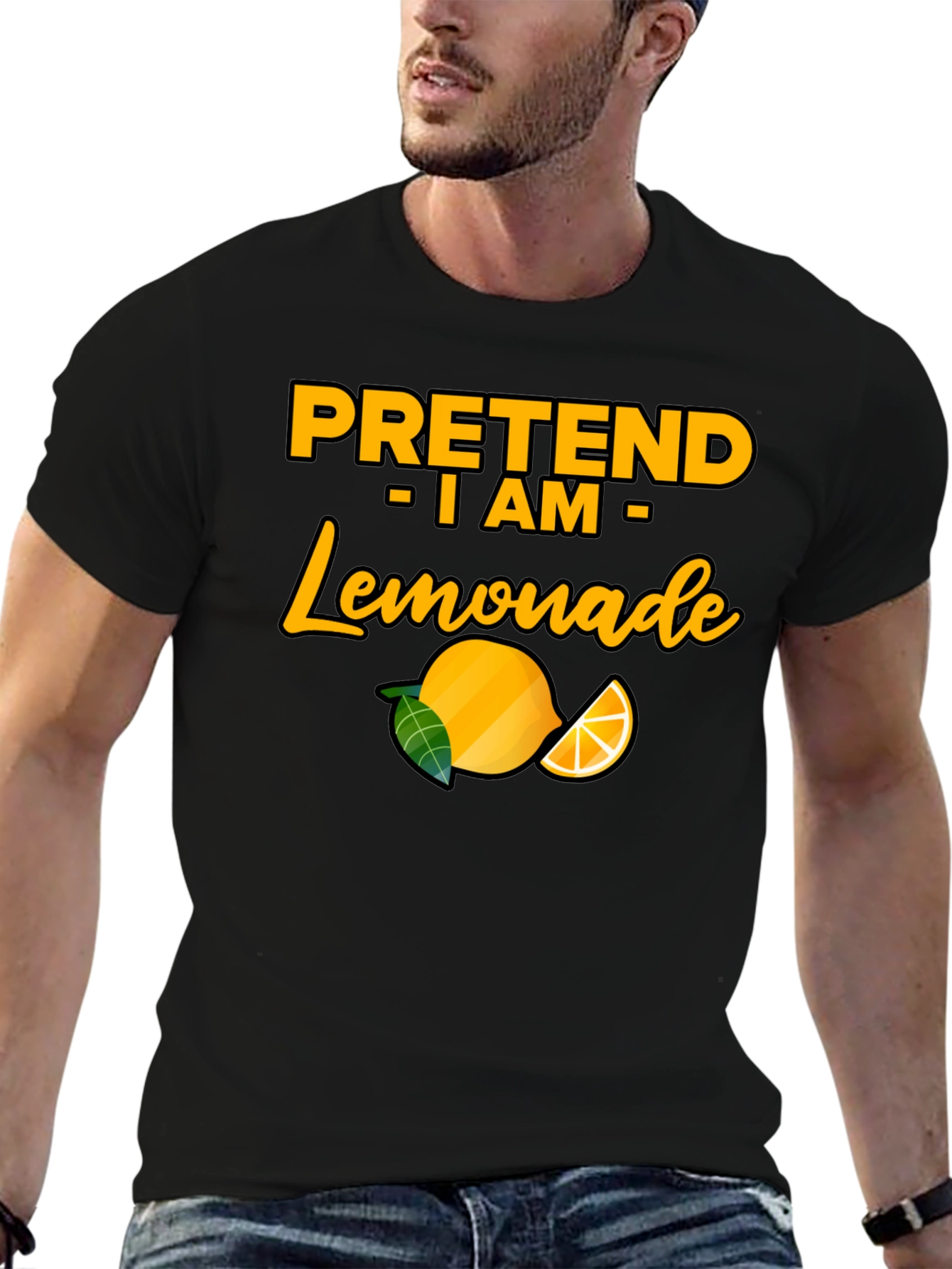 Black Pretend I am Lemonade T-Shirt - Funny Party Tee view 6